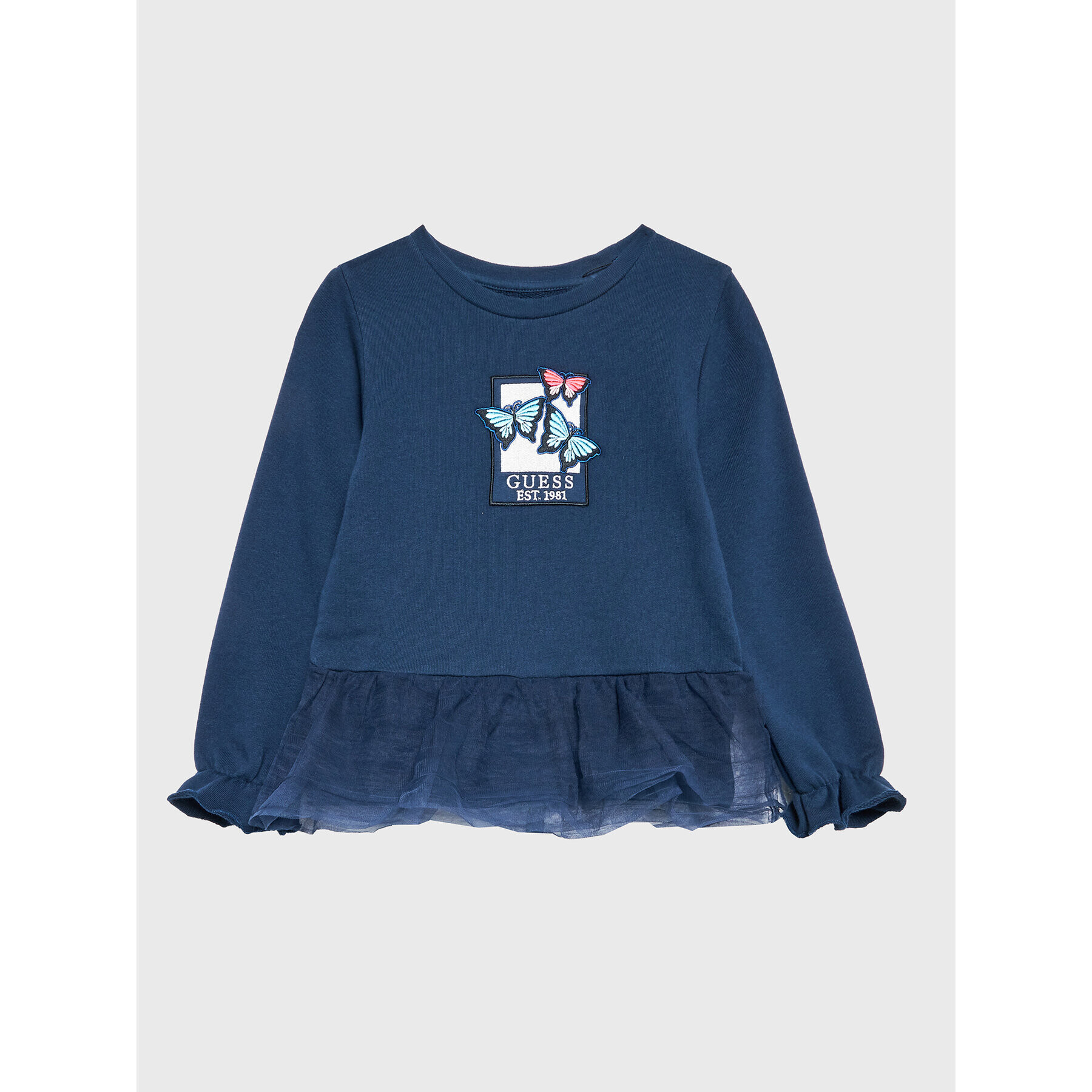 Guess Суитшърт K2BQ03 KAD70 Тъмносин Regular Fit - Pepit.bg