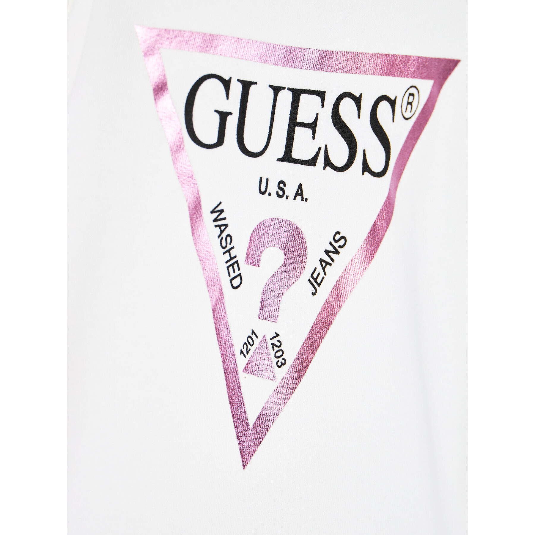Guess Суитшърт K74Q12 KAUG0 Бял Regular Fit - Pepit.bg
