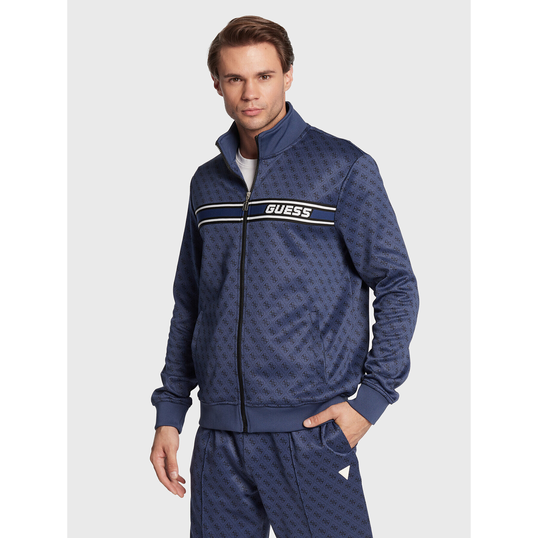 Guess Суитшърт Korbin Z2BQ06 FL04Q Тъмносин Regular Fit - Pepit.bg