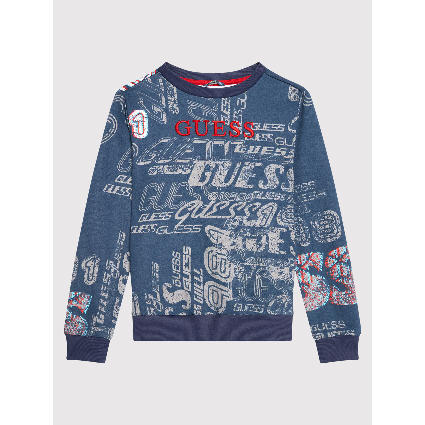 Guess Суитшърт L1BQ00 KAD70 Тъмносин Regular Fit - Pepit.bg