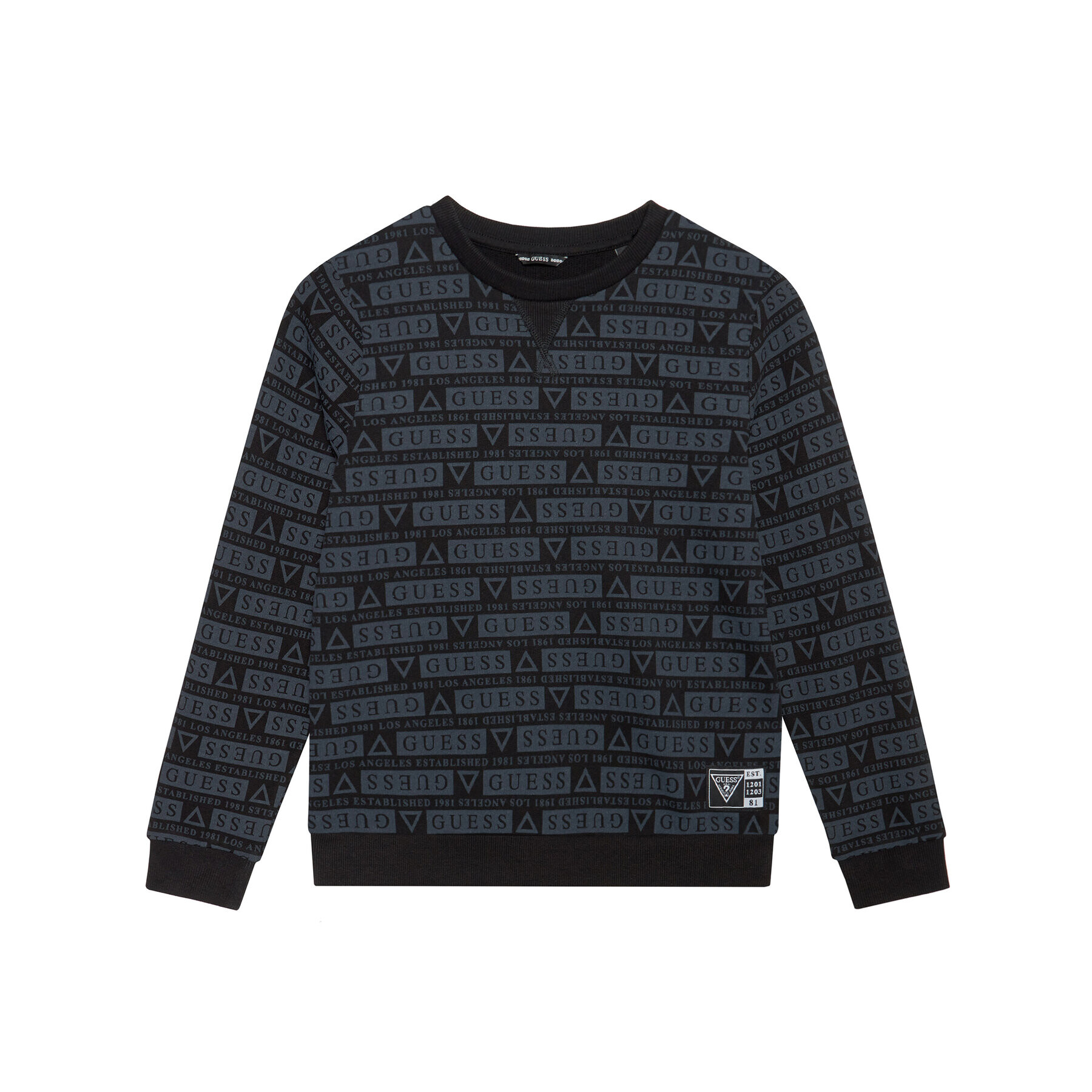 Guess Суитшърт L1YQ00 KA6R0 Черен Regular Fit - Pepit.bg