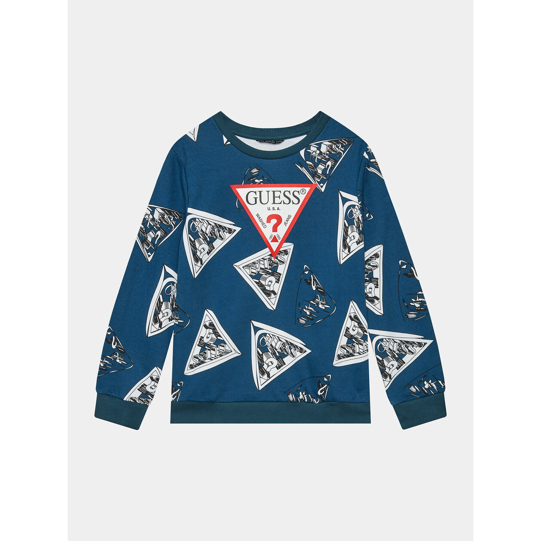 Guess Суитшърт L3BQ00 KAD73 Син Regular Fit - Pepit.bg