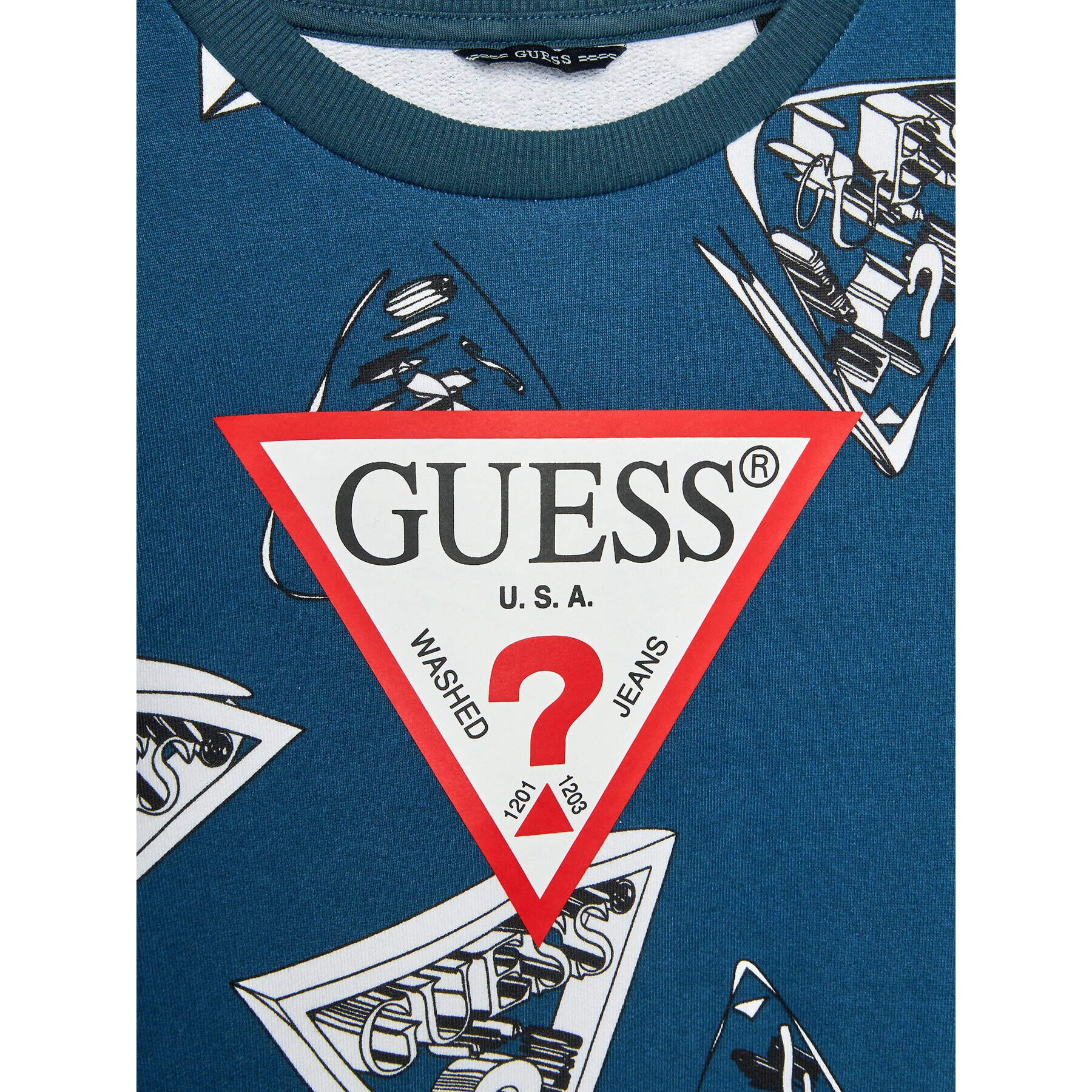 Guess Суитшърт L3BQ00 KAD73 Син Regular Fit - Pepit.bg