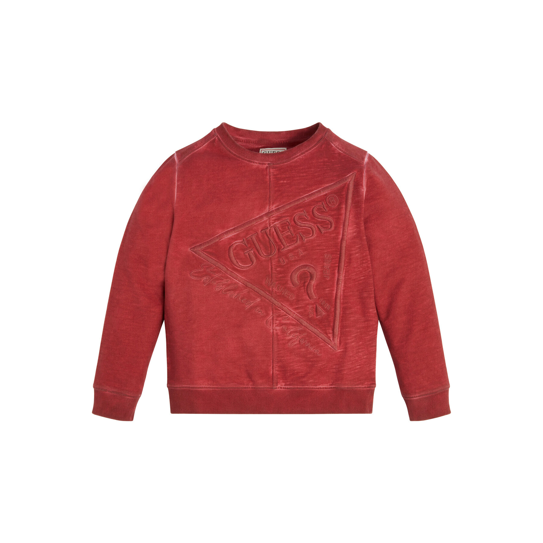 Guess Суитшърт L3GQ02 KA6R0 Бордо Regular Fit - Pepit.bg
