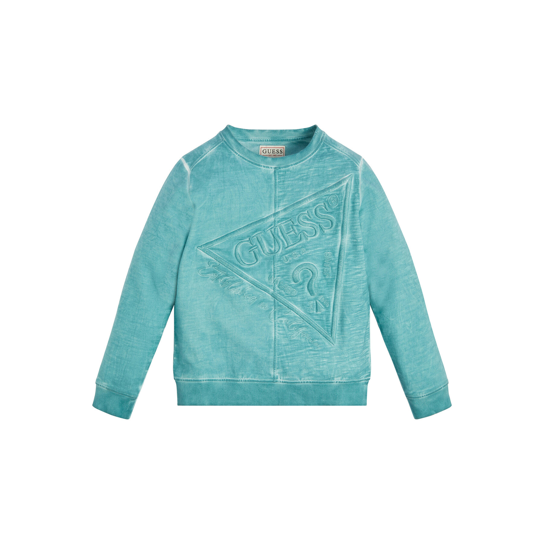 Guess Суитшърт L3GQ02 KA6R0 Син Regular Fit - Pepit.bg