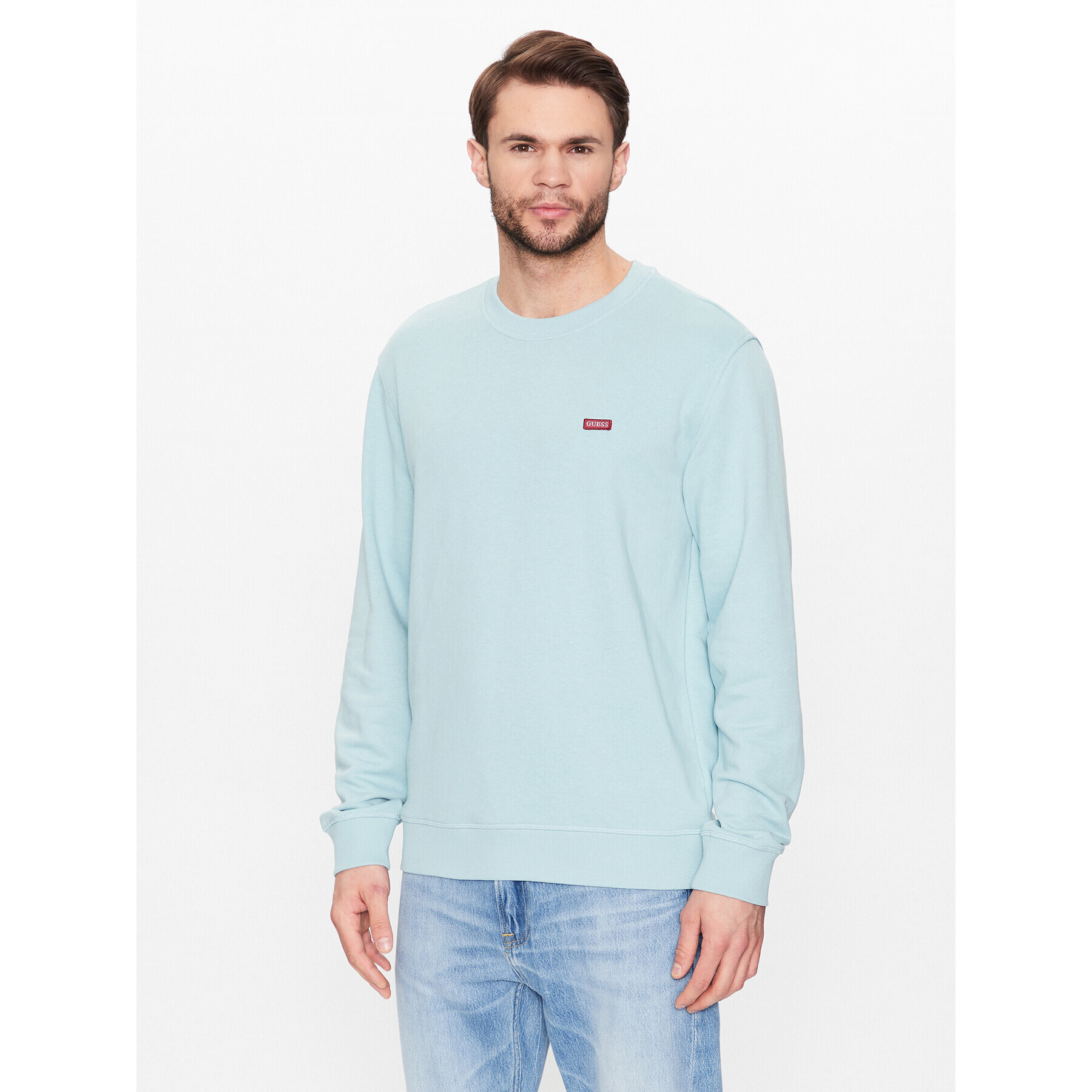 Guess Суитшърт Logo M3GQ11 KBK32 Зелен Regular Fit - Pepit.bg