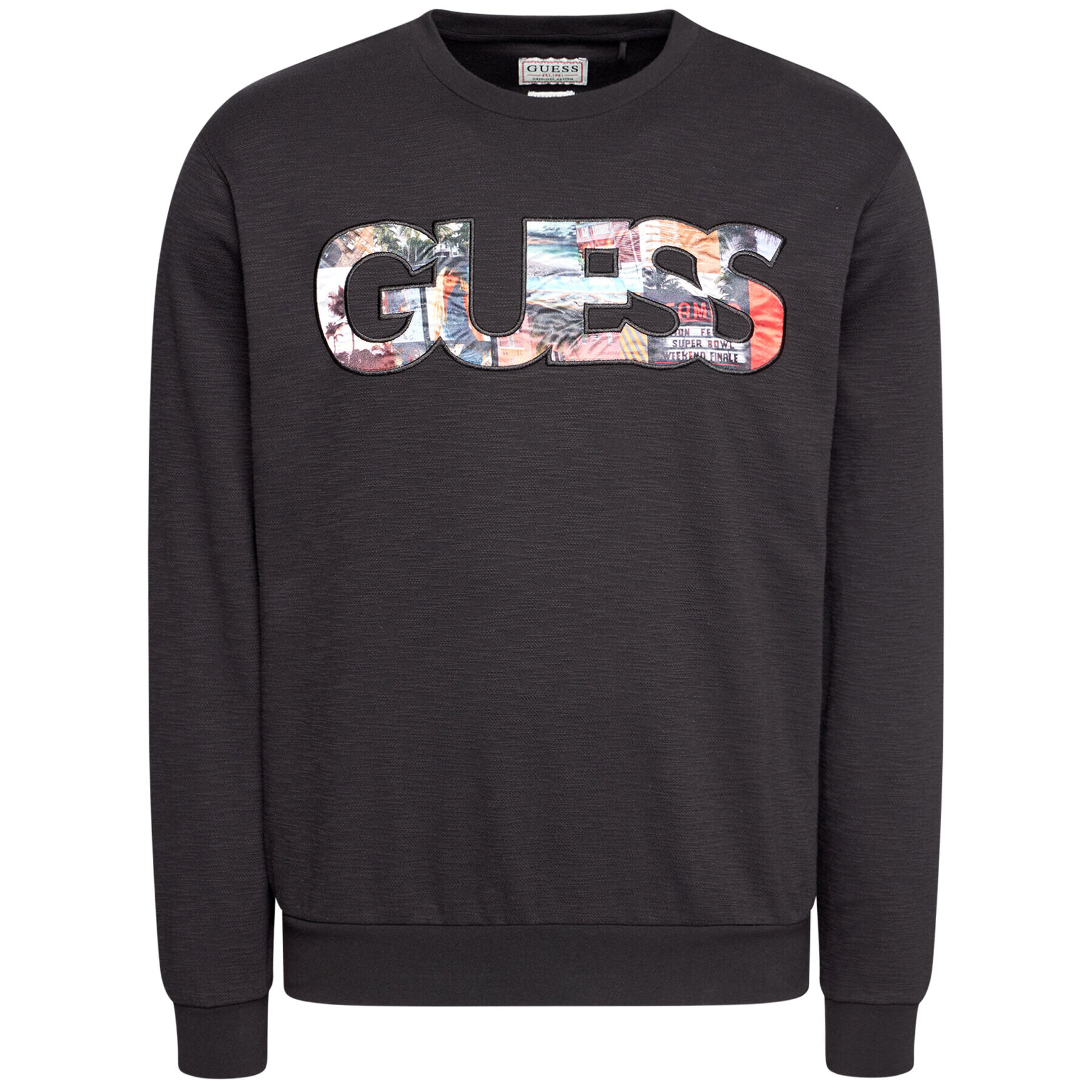 Guess Суитшърт M1GQ57 KAMY0 Черен Regular Fit - Pepit.bg