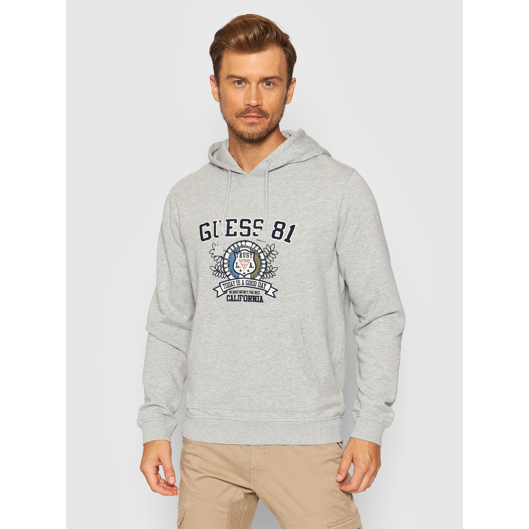 Guess Суитшърт M1YQ59 K9W01 Сив Regular Fit - Pepit.bg