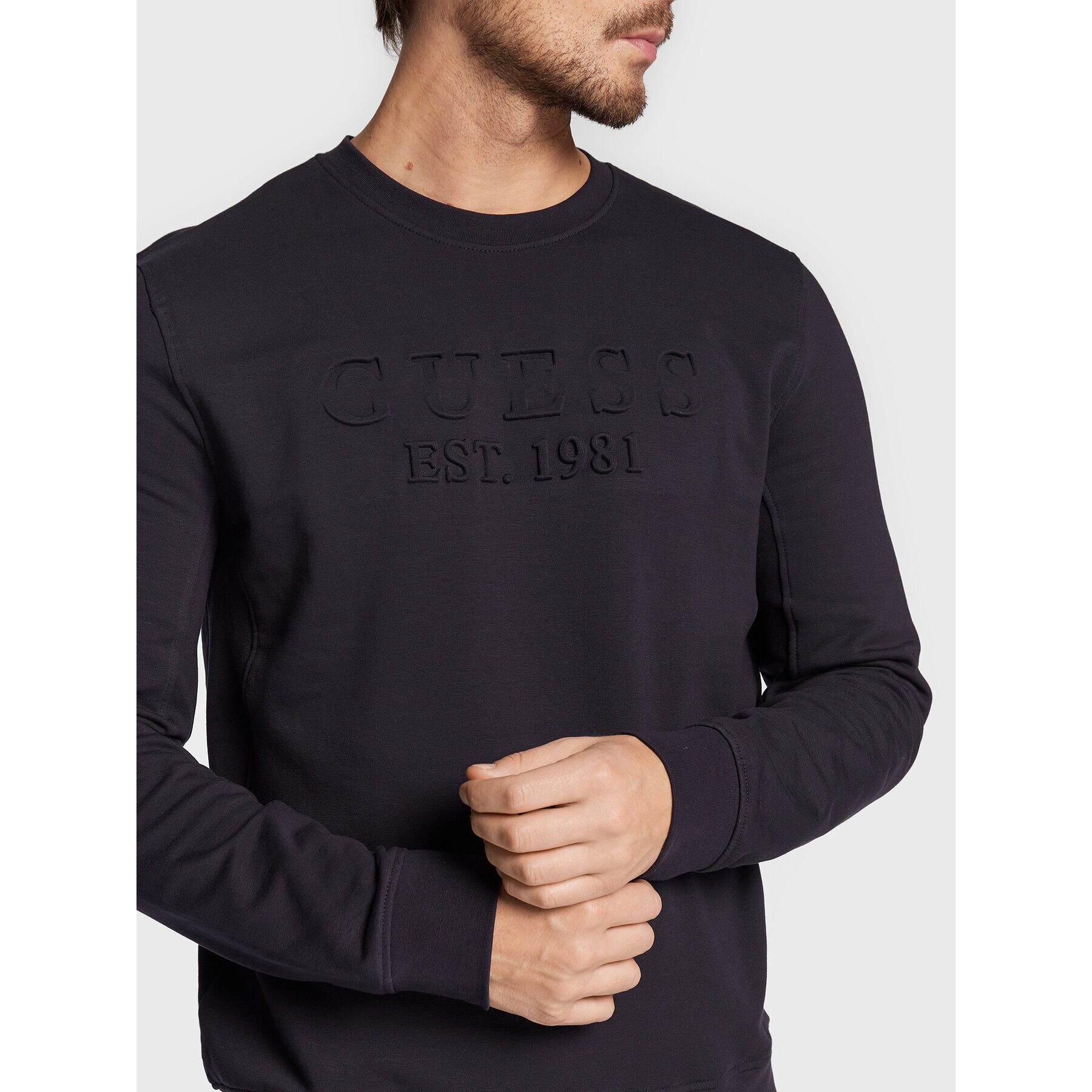 Guess Суитшърт M2BQ08 K7ON4 Тъмносин Regular Fit - Pepit.bg