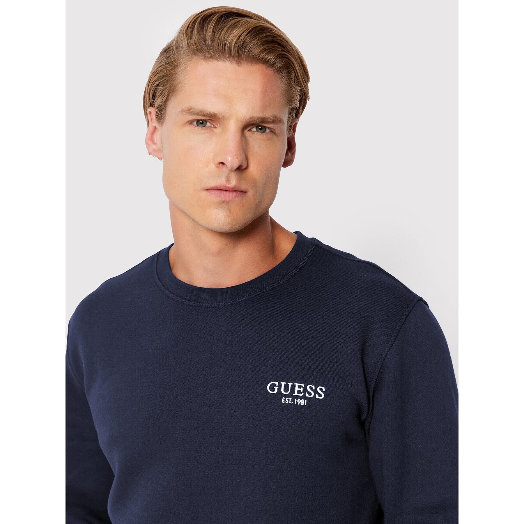 Guess Суитшърт M2BQ19 KBD10 Тъмносин Regular Fit - Pepit.bg
