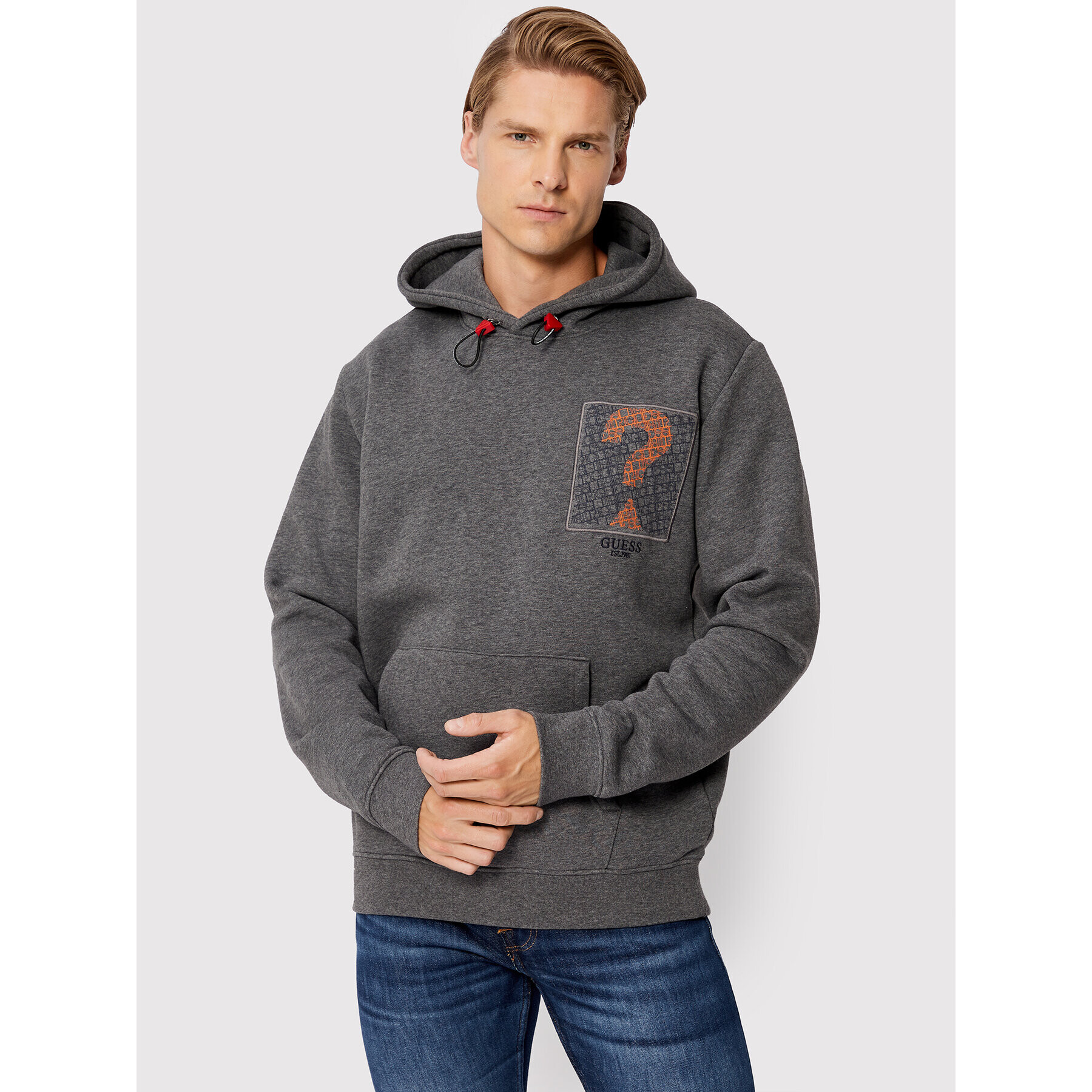 Guess Суитшърт M2BQ20 KBD10 Сив Regular Fit - Pepit.bg