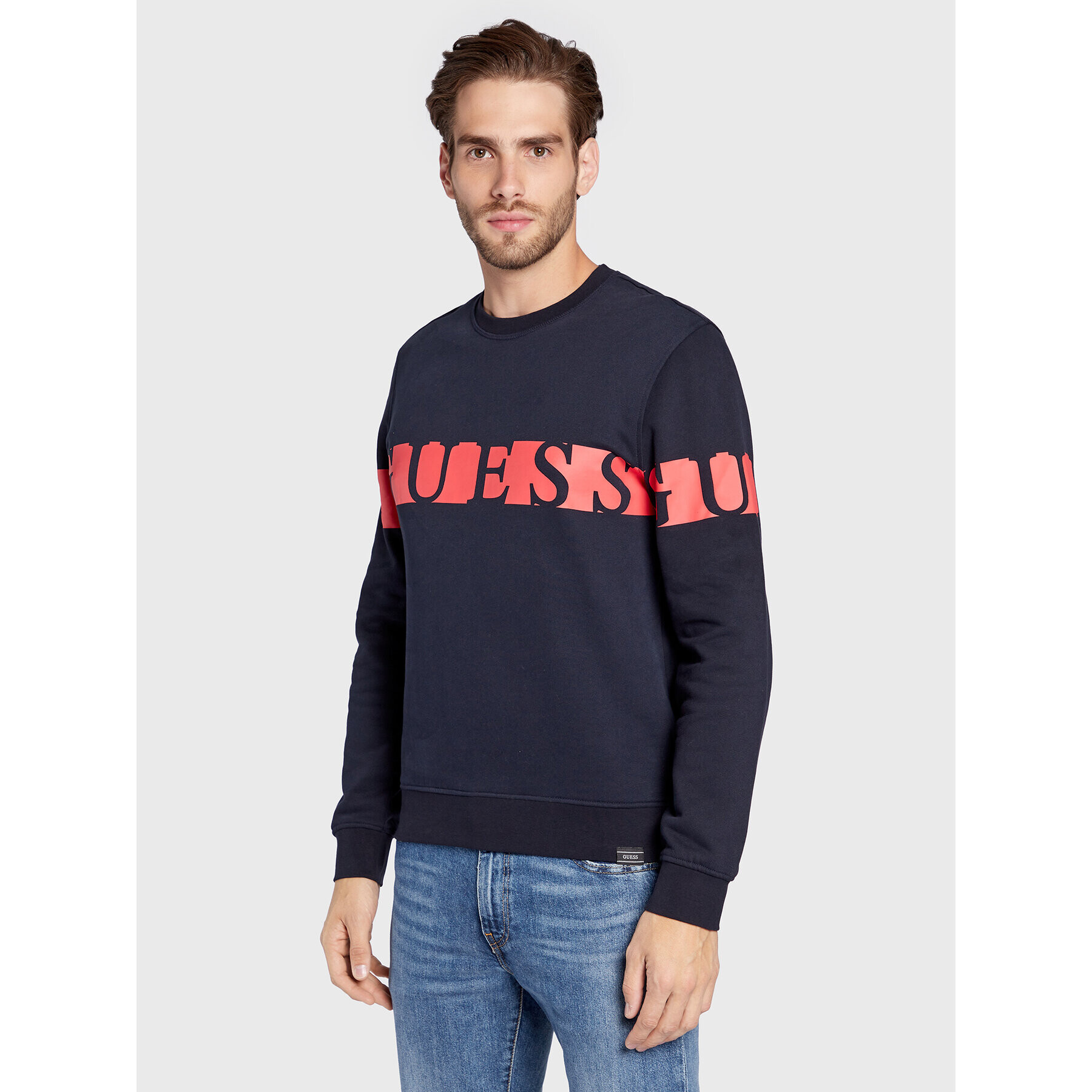 Guess Суитшърт M2BQ23 KBDA1 Тъмносин Regular Fit - Pepit.bg