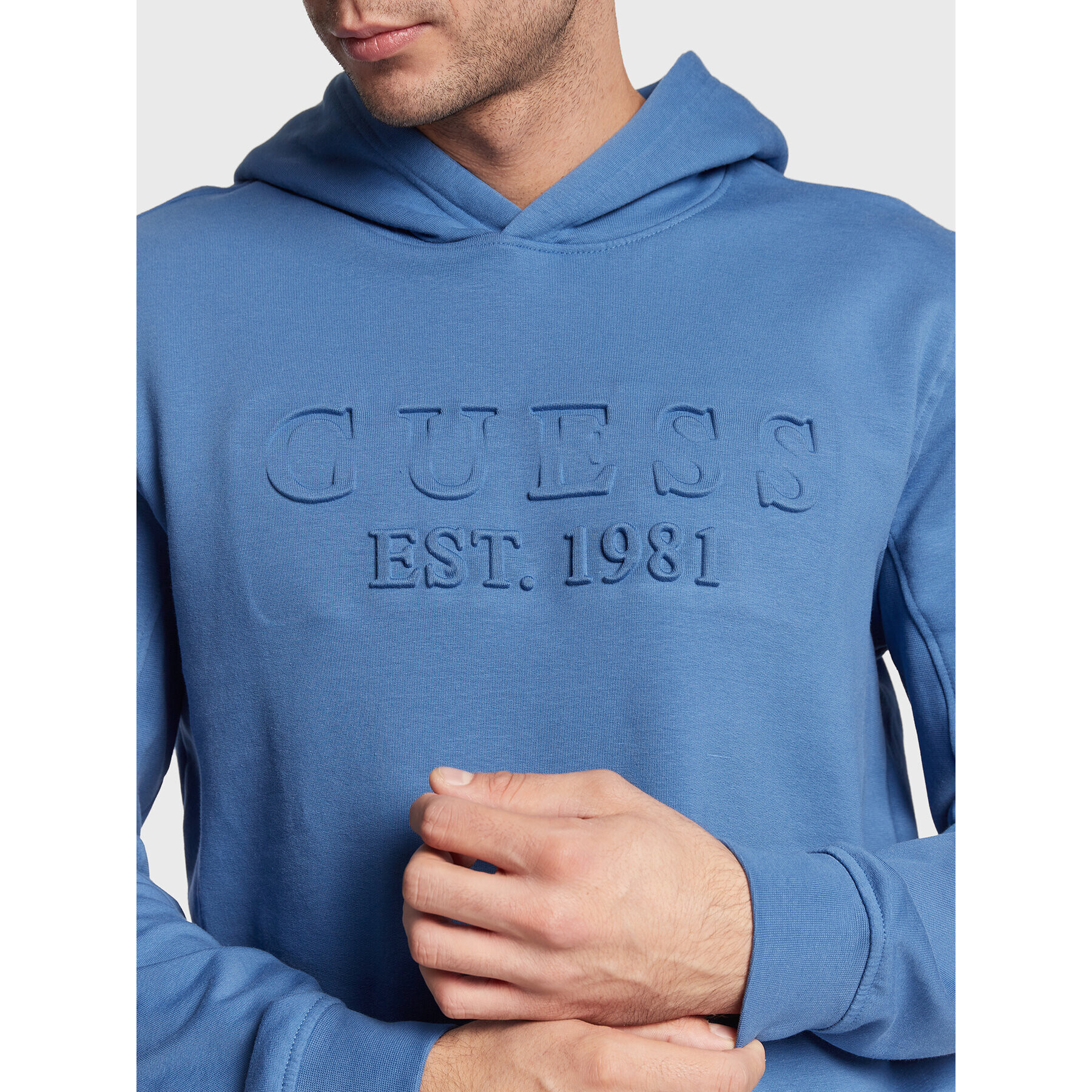 Guess Суитшърт M2BQ36 K7ON4 Син Slim Fit - Pepit.bg