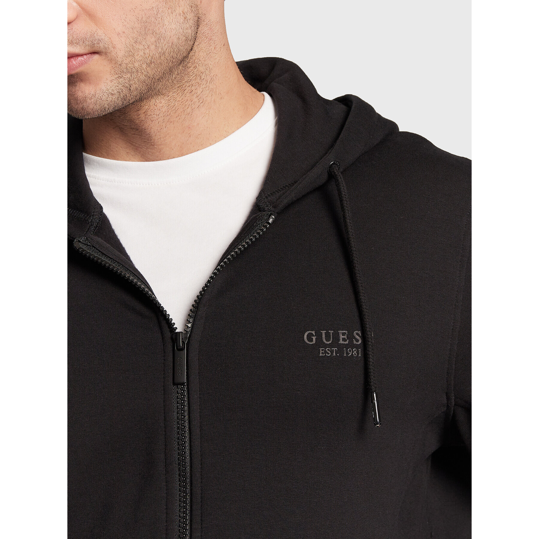 Guess Суитшърт M2BQ48 K7ON4 Черен Slim Fit - Pepit.bg