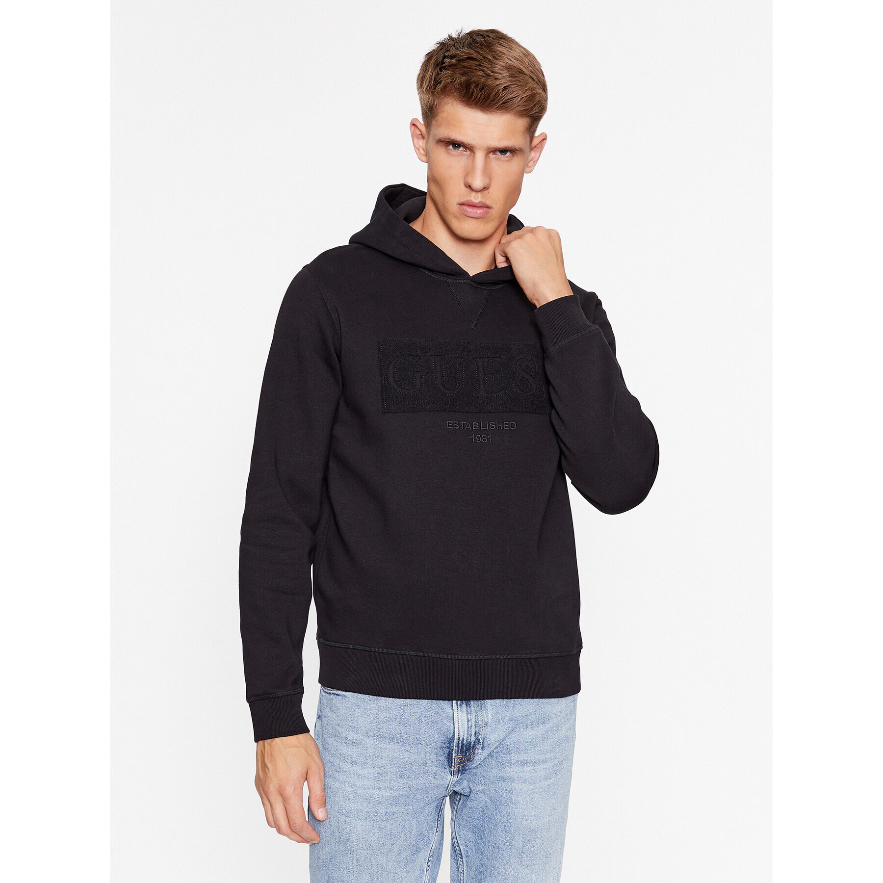 Guess Суитшърт M3BQ36 K9Z21 Черен Regular Fit - Pepit.bg