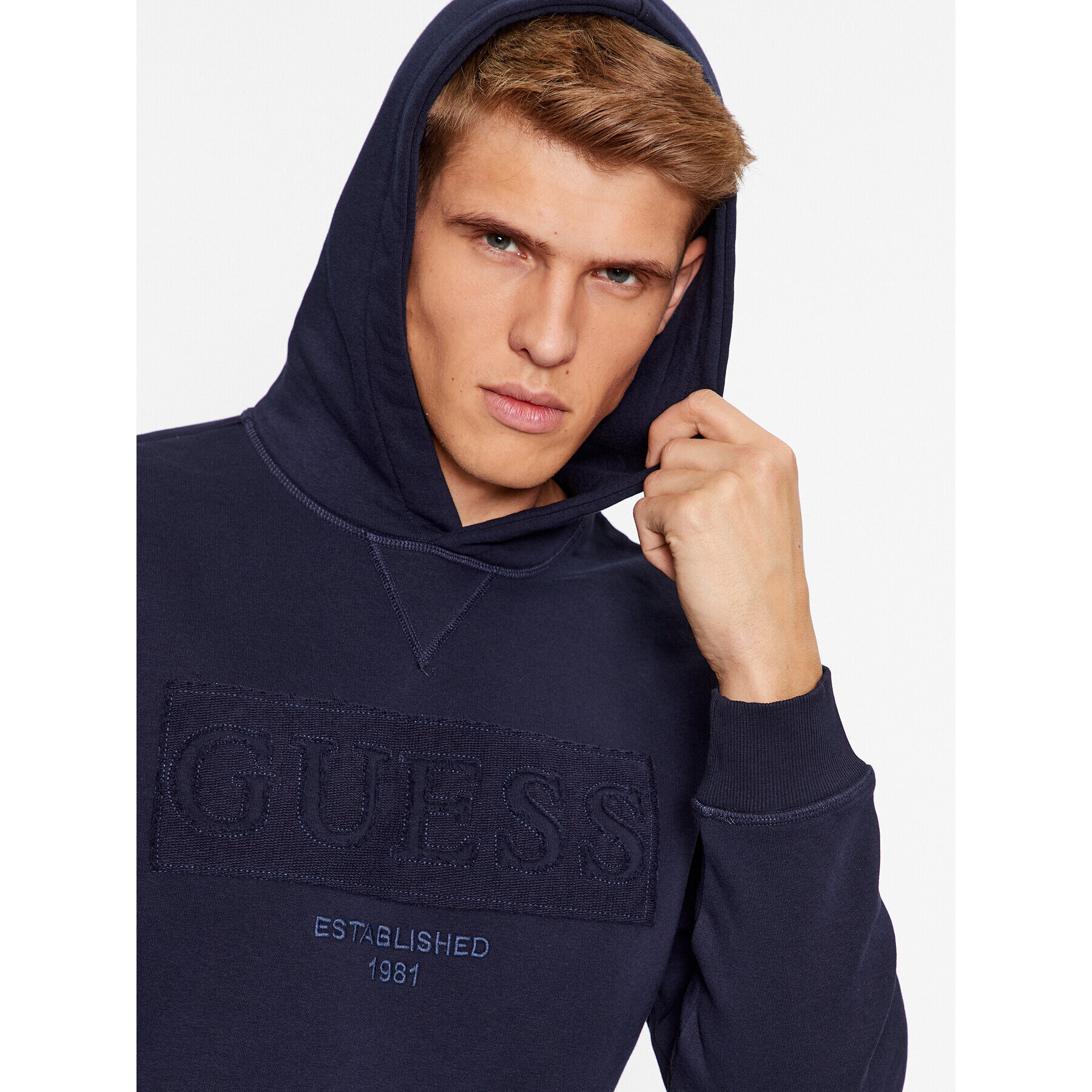 Guess Суитшърт M3BQ36 K9Z21 Тъмносин Regular Fit - Pepit.bg