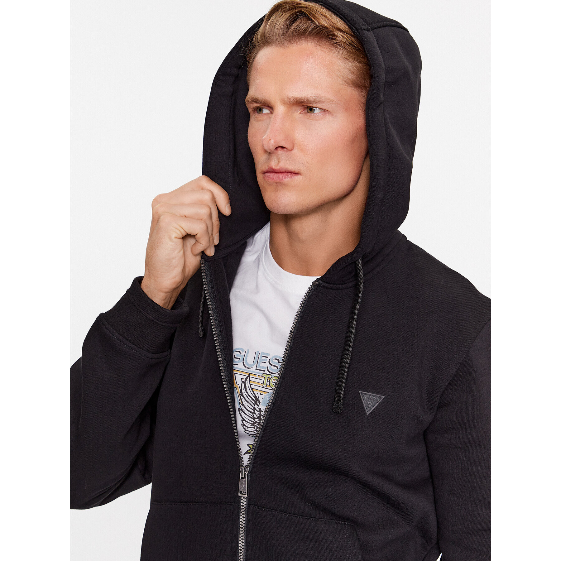 Guess Суитшърт M3BQ48 K9Z21 Черен Regular Fit - Pepit.bg