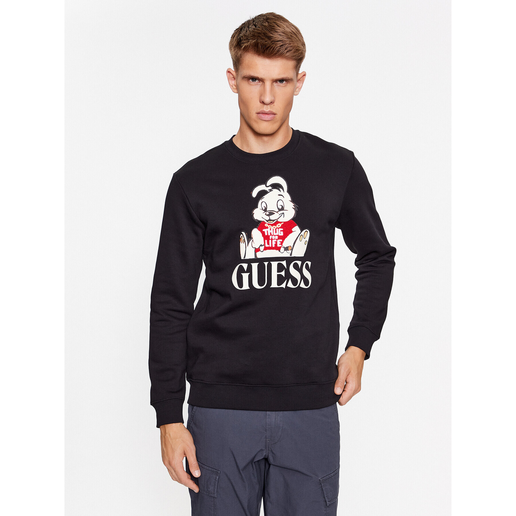 Guess Суитшърт M3BQ62 K9Z21 Черен Regular Fit - Pepit.bg