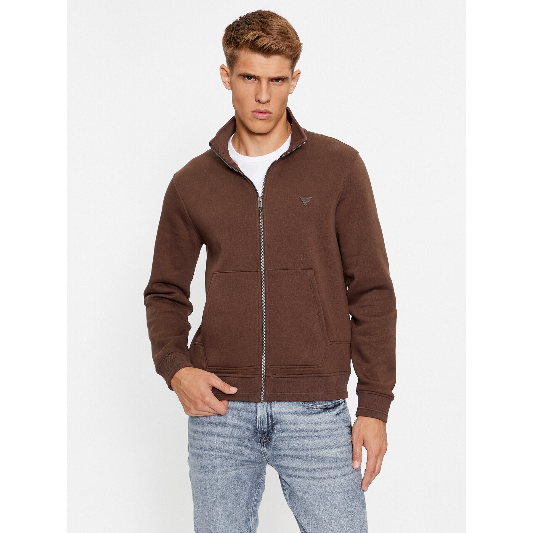 Guess Суитшърт M3BQ80 K9Z21 Кафяв Regular Fit - Pepit.bg