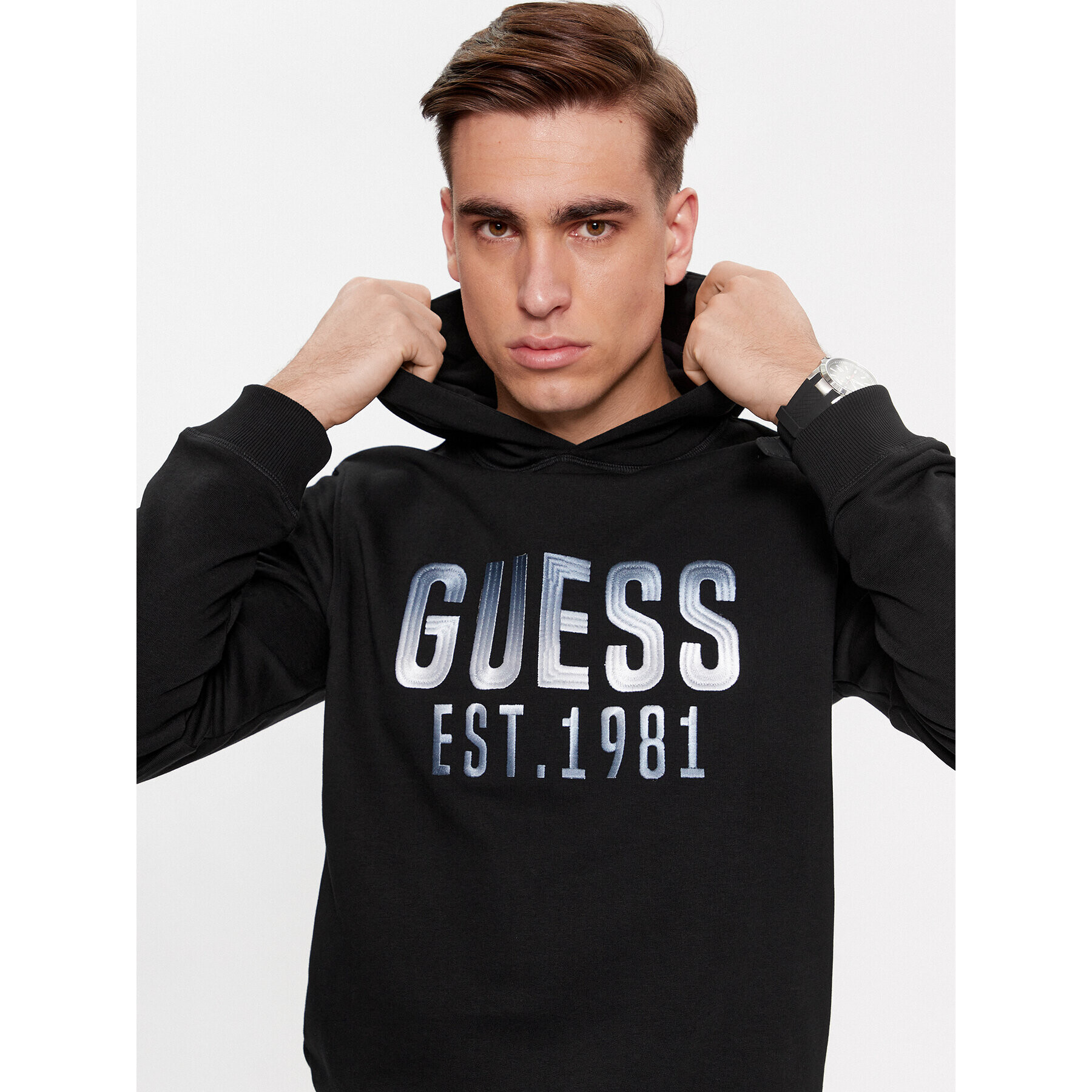 Guess Суитшърт M4RQ36 KBK32 Черен Regular Fit - Pepit.bg