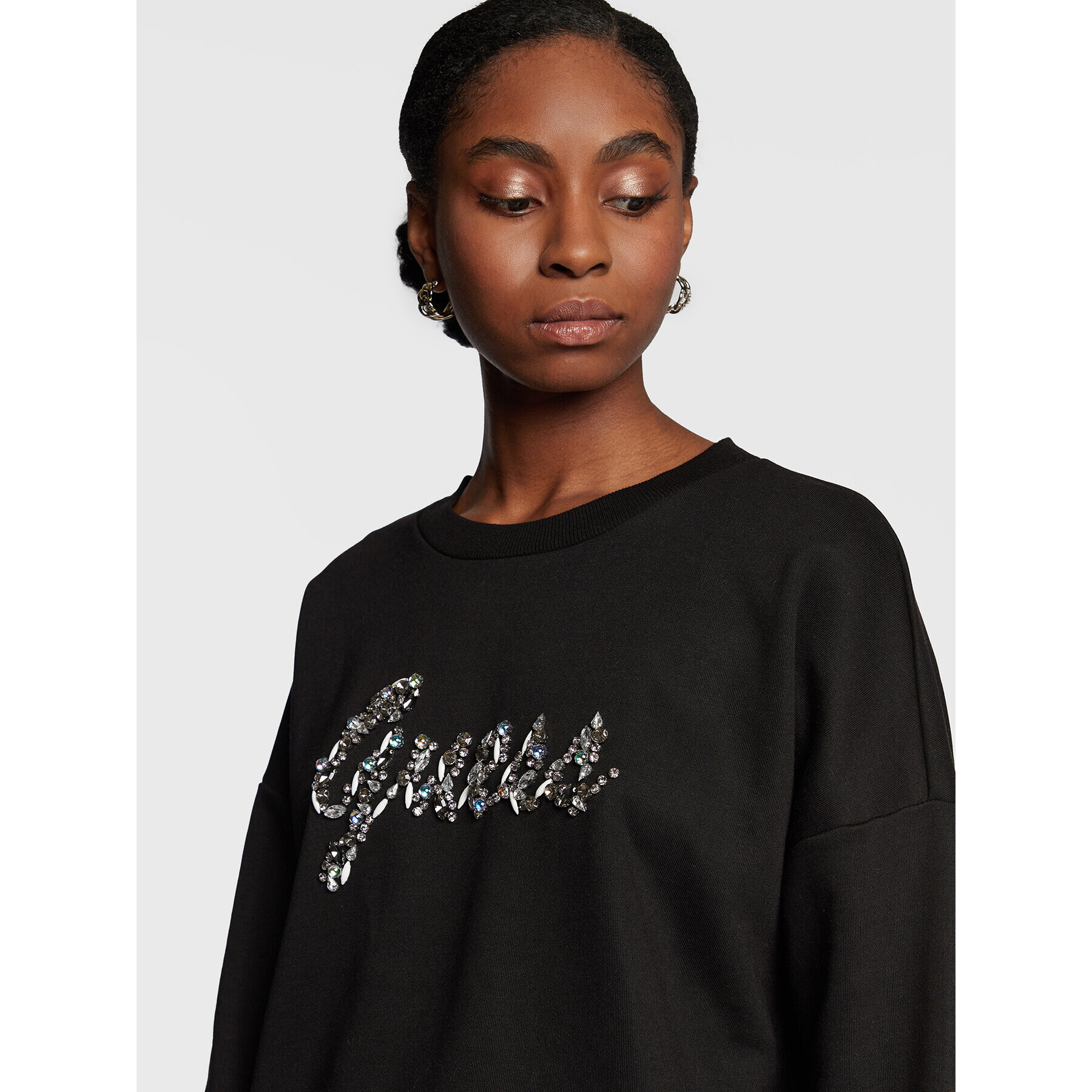 Guess Суитшърт Manila W2BQ24 K8802 Черен Regular Fit - Pepit.bg