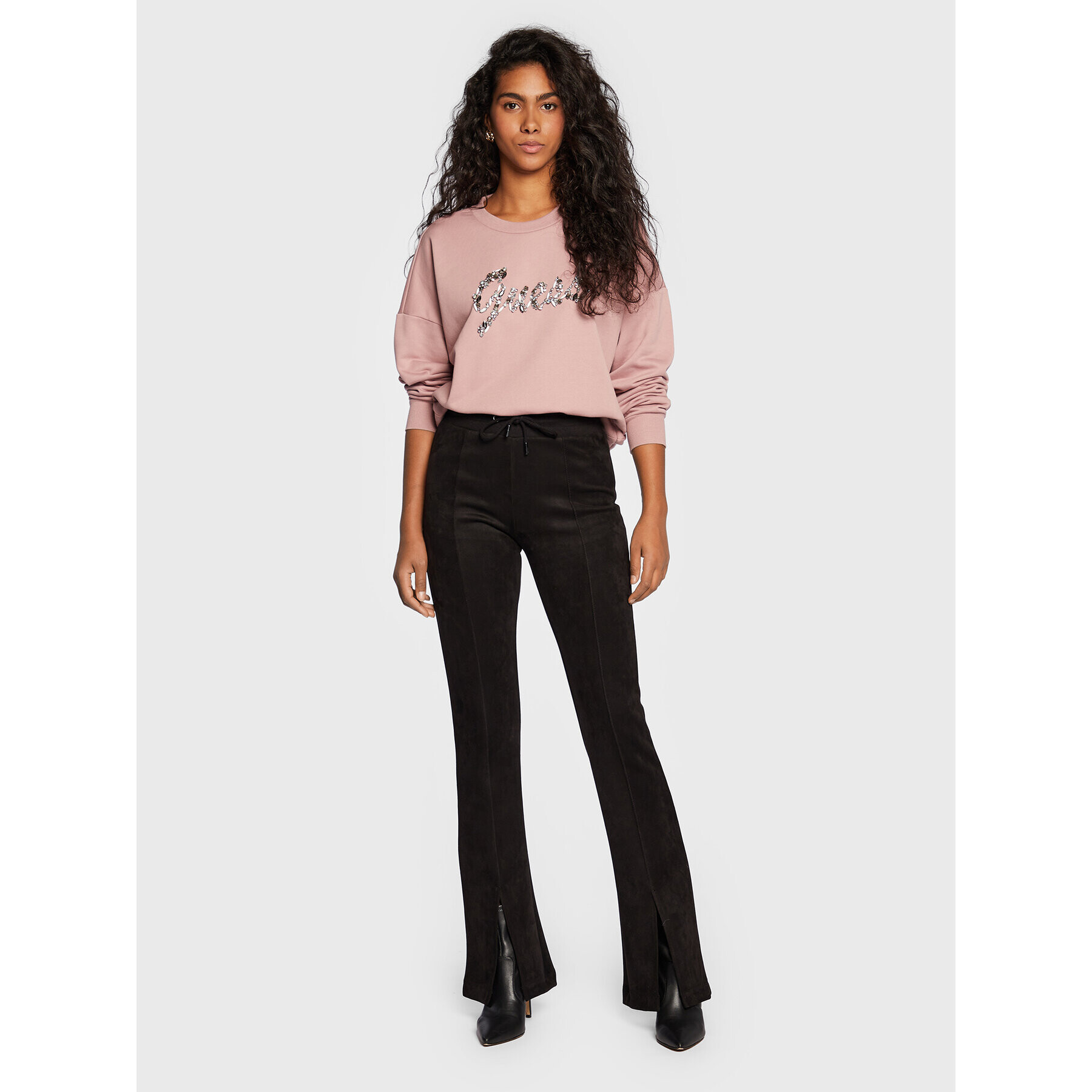 Guess Суитшърт Manila W2BQ24 K8802 Розов Regular Fit - Pepit.bg