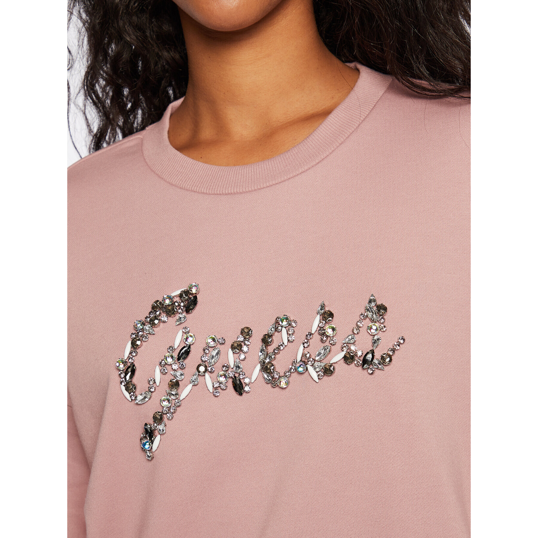 Guess Суитшърт Manila W2BQ24 K8802 Розов Regular Fit - Pepit.bg