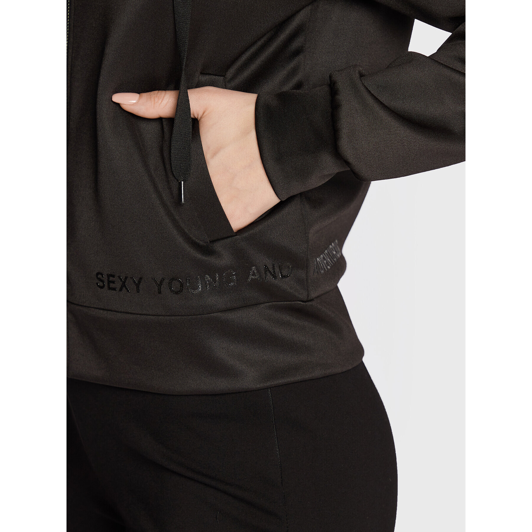 Guess Суитшърт Marthe W2BQ15 KB7K2 Черен Regular Fit - Pepit.bg
