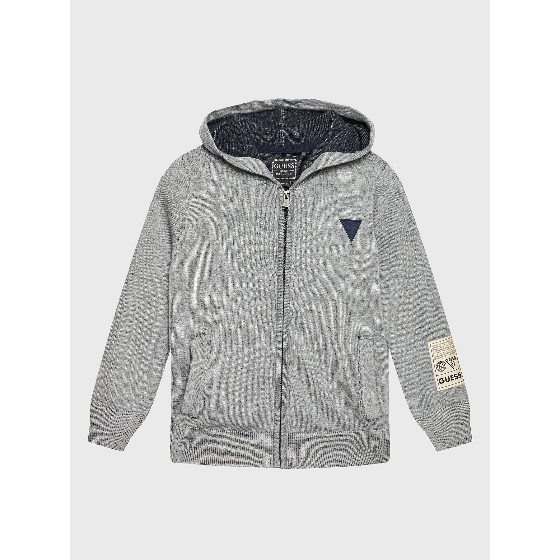 Guess Суитшърт N2BR04 Z2NN0 Сив Regular Fit - Pepit.bg