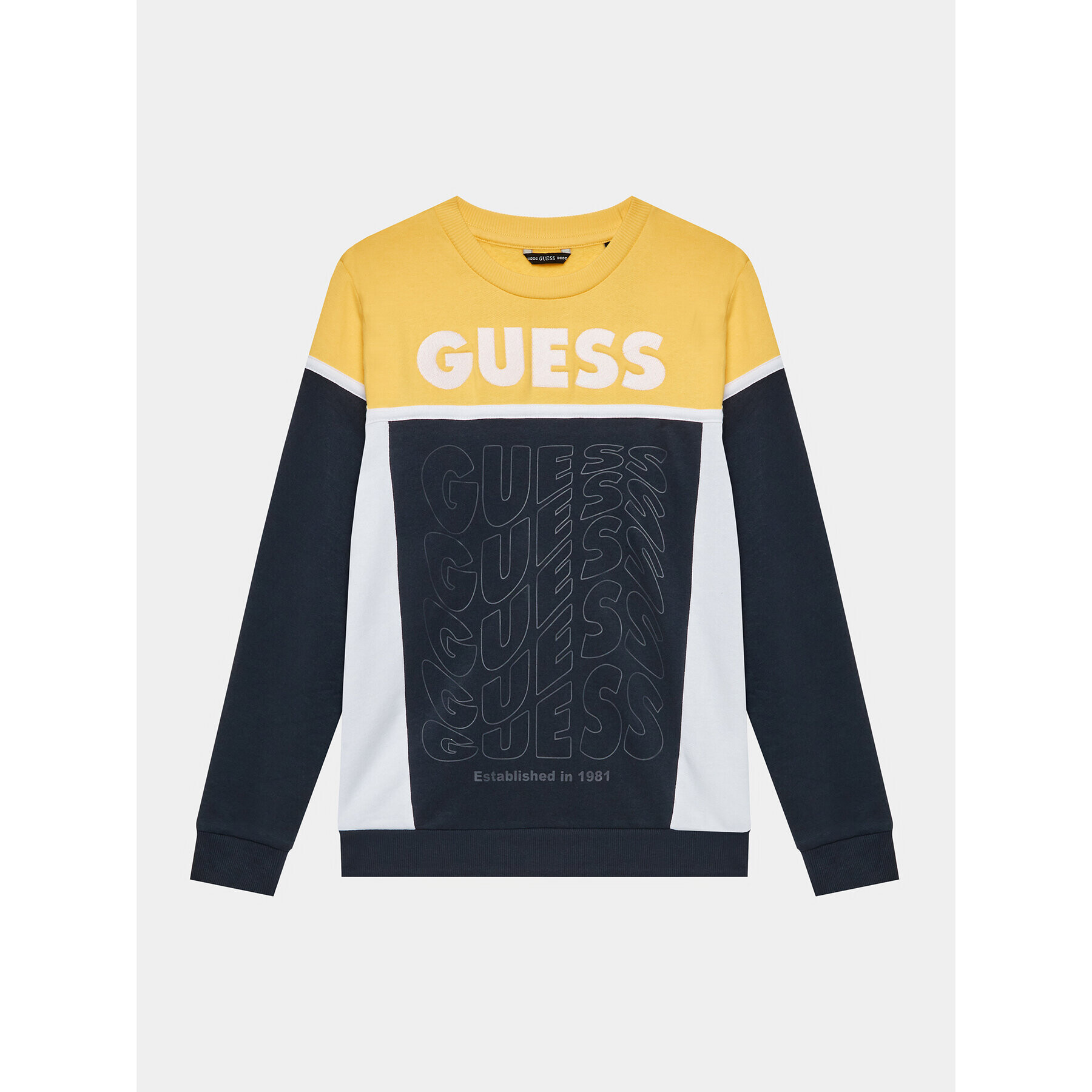 Guess Суитшърт N3BQ02 KAX73 Тъмносин Regular Fit - Pepit.bg