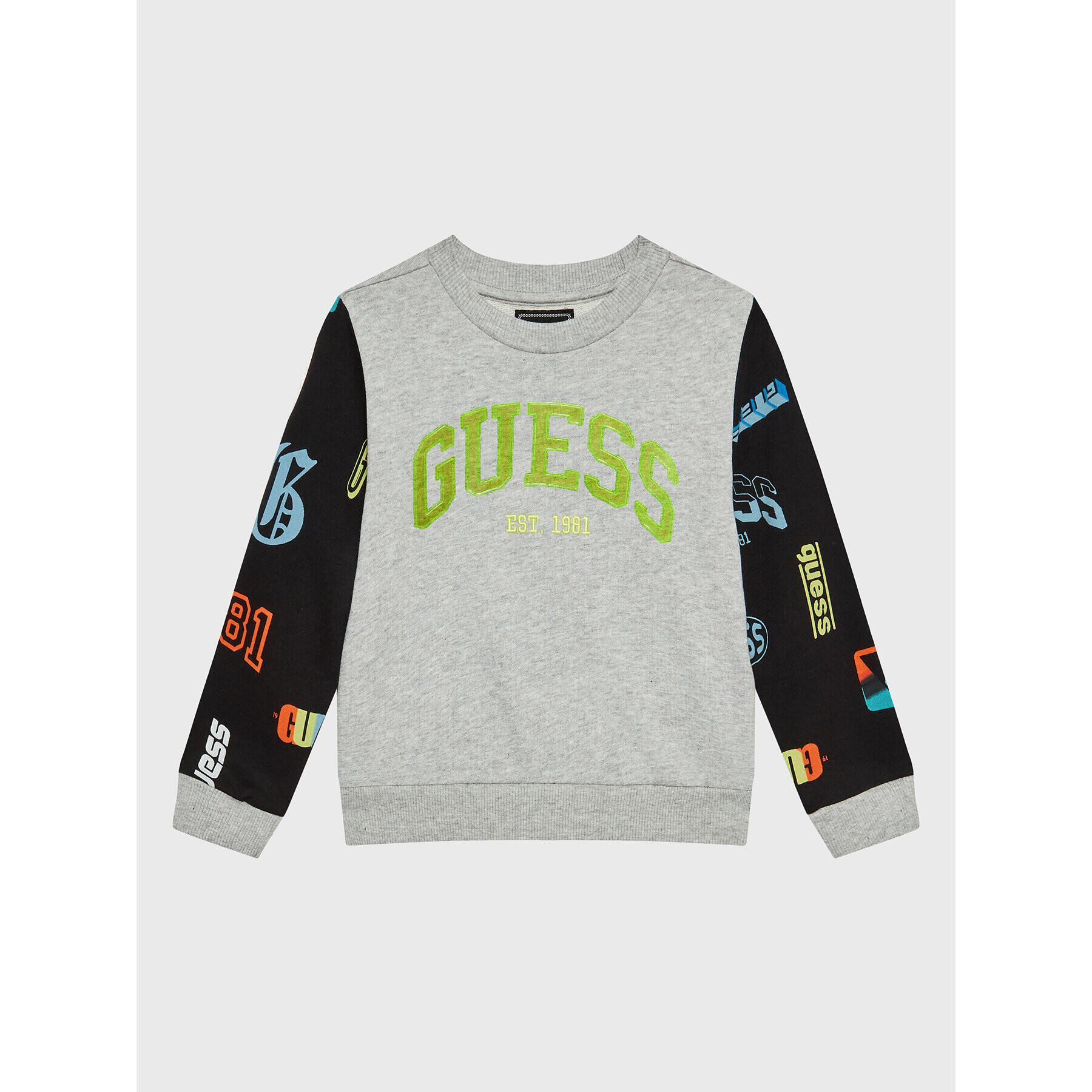 Guess Суитшърт N3RQ01 KA6R3 Сив Regular Fit - Pepit.bg