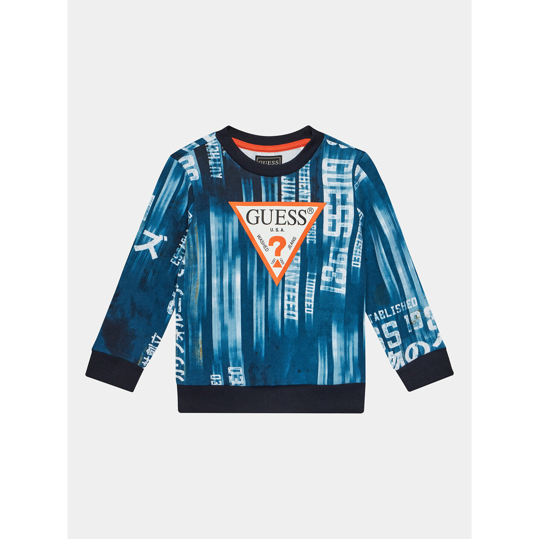 Guess Суитшърт N4RQ01 KA6R3 Син Regular Fit - Pepit.bg