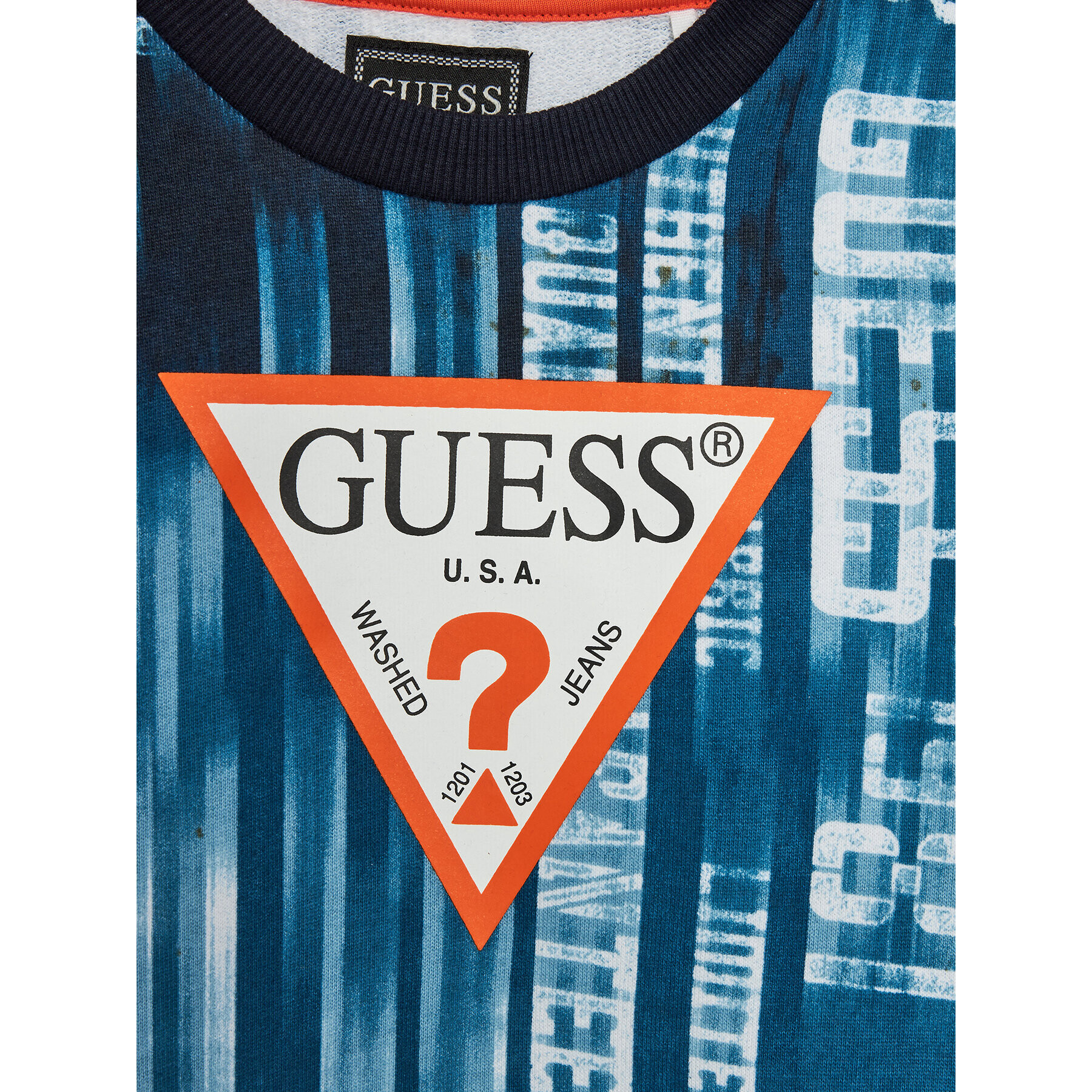 Guess Суитшърт N4RQ01 KA6R3 Син Regular Fit - Pepit.bg