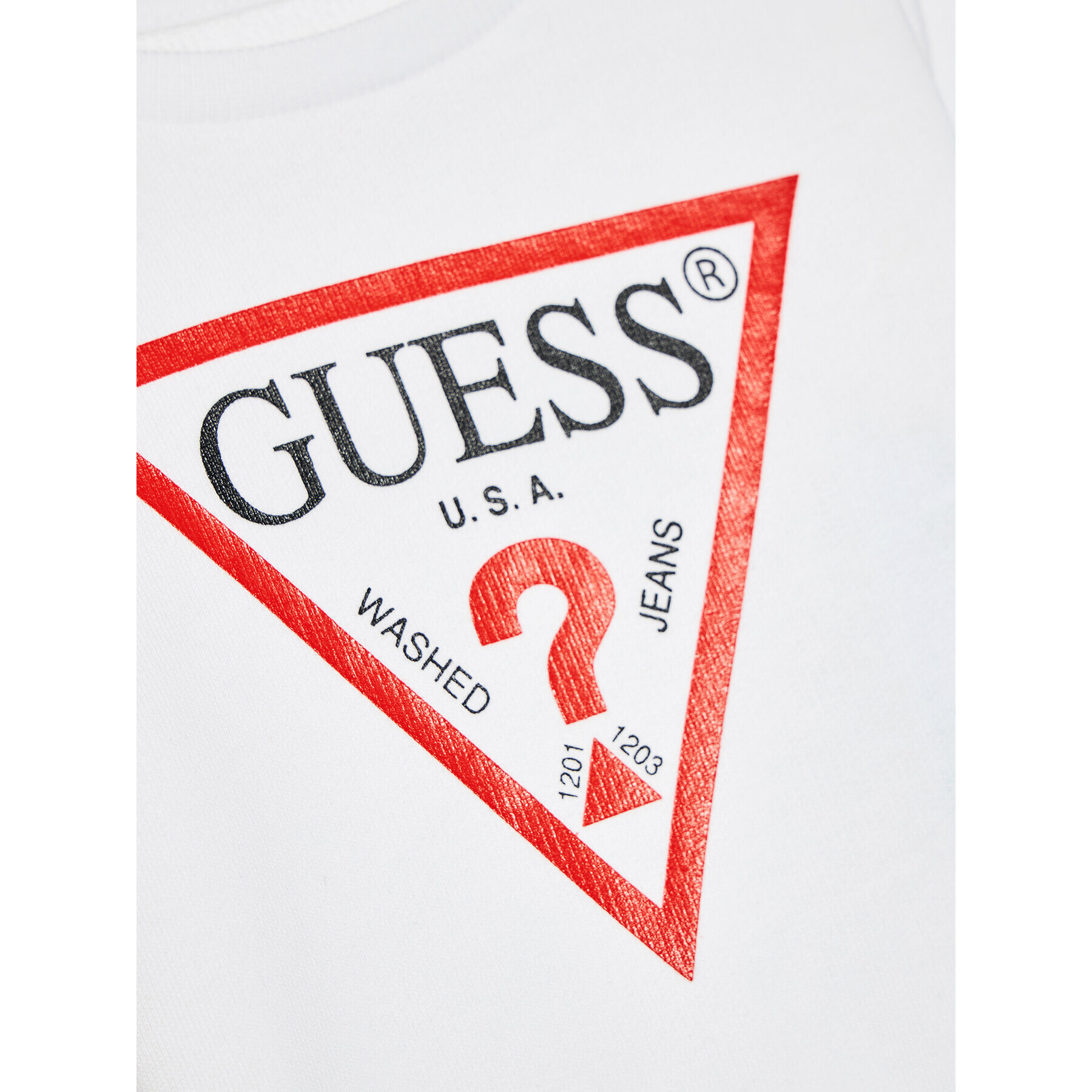 Guess Суитшърт N73Q10 KAUG0 Бял Regular Fit - Pepit.bg