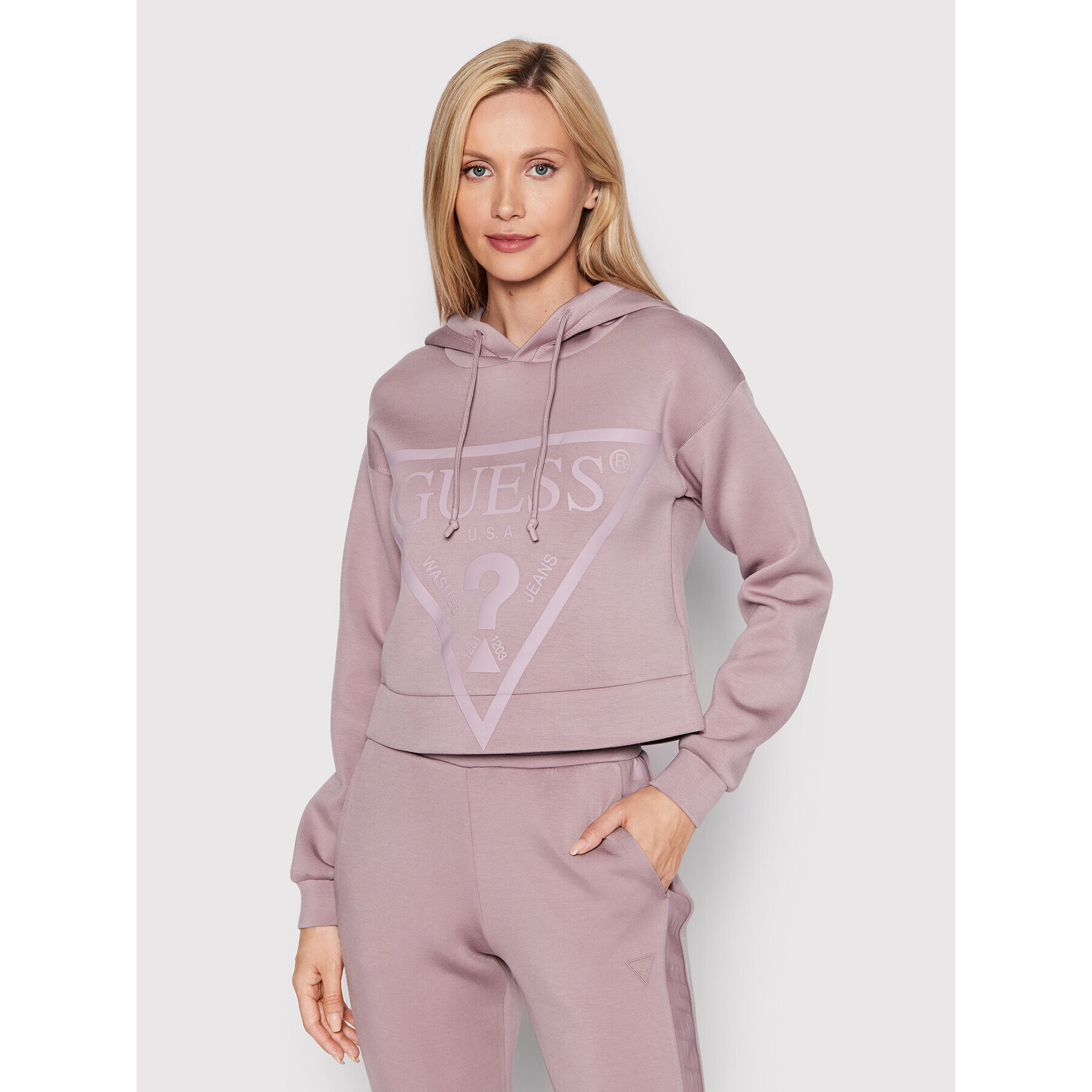 Guess Суитшърт New Alisa V2YQ08 KAMN2 Виолетов Regular Fit - Pepit.bg