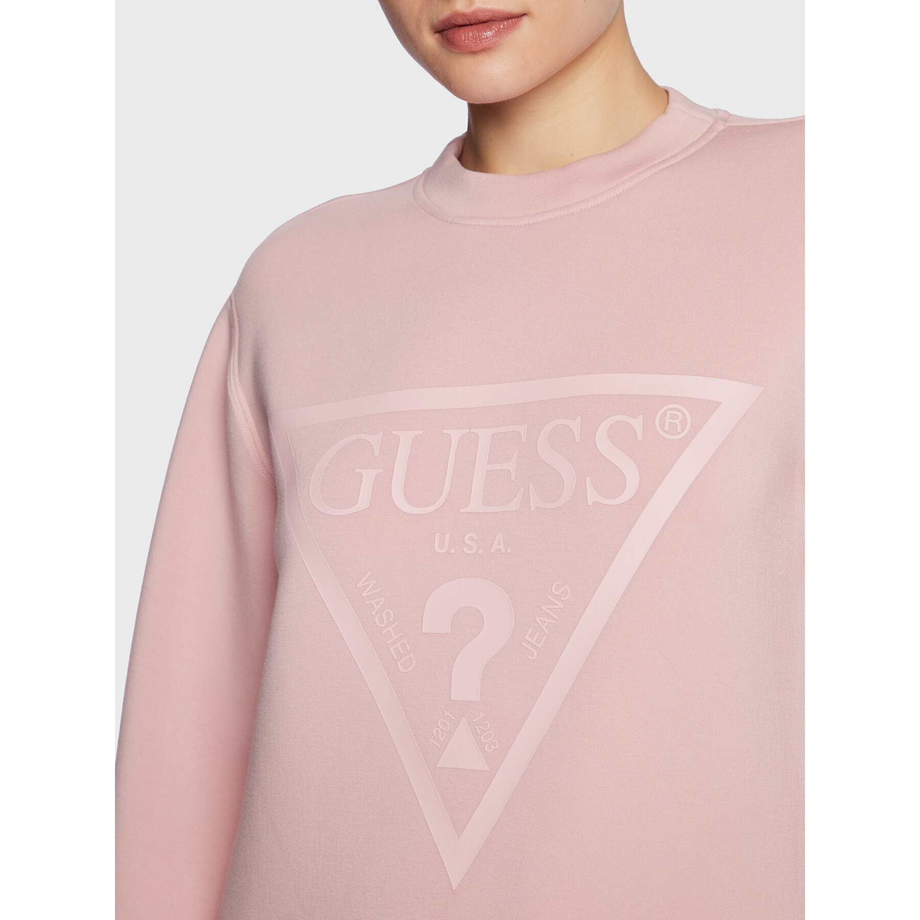 Guess Суитшърт New Elly V3RQ19 K7UW2 Розов Regular Fit - Pepit.bg