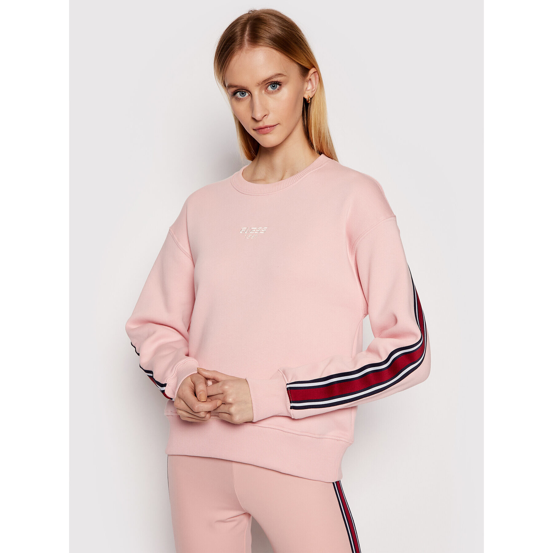Guess Суитшърт O1RA28 FL03Q Розов Regular Fit - Pepit.bg