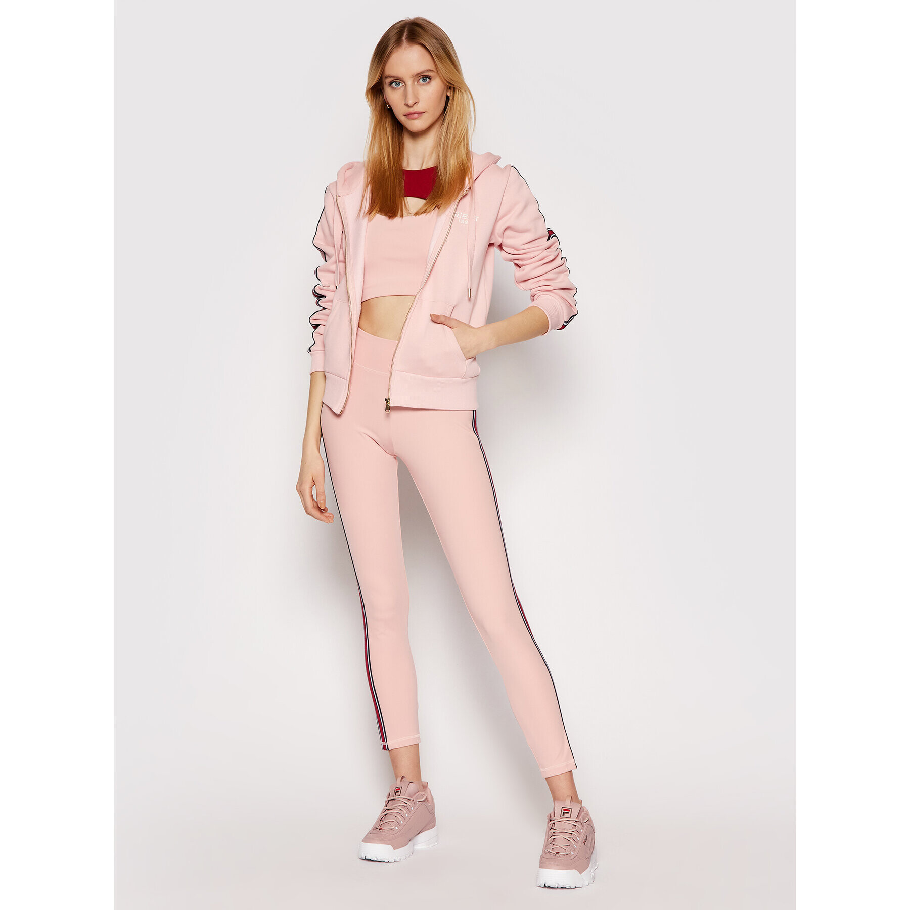 Guess Суитшърт O1RA30 FL03Q Розов Regular Fit - Pepit.bg