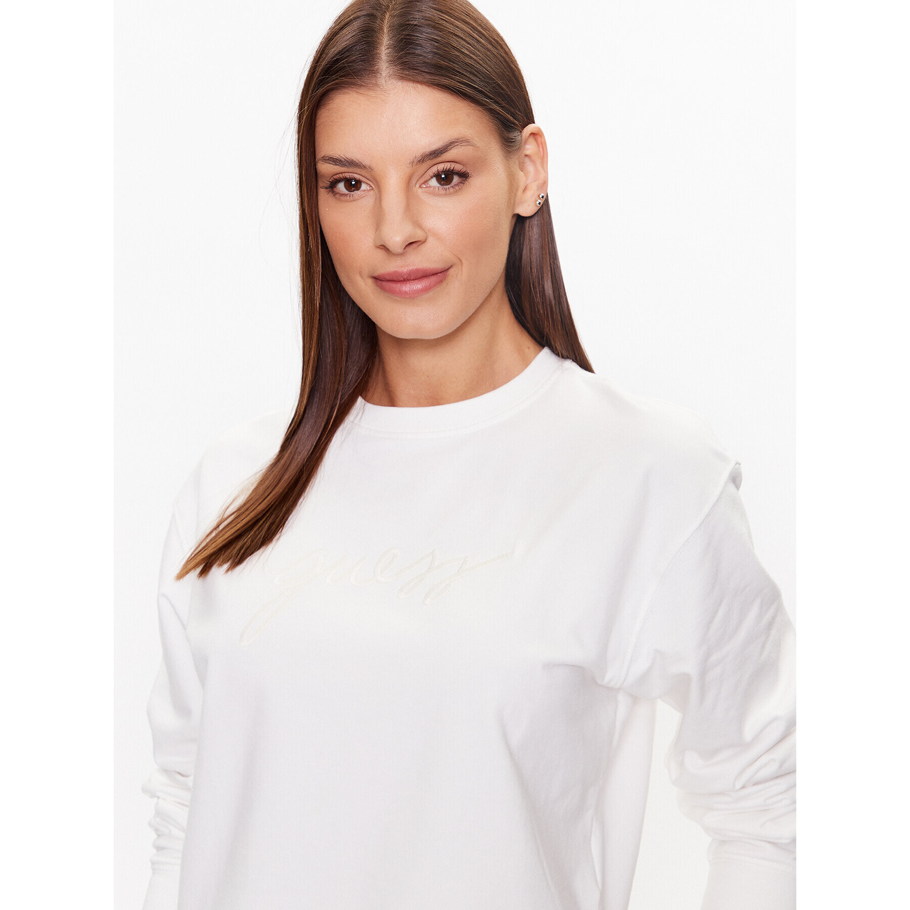 Guess Суитшърт O3YQ01 KBS91 Бял Regular Fit - Pepit.bg