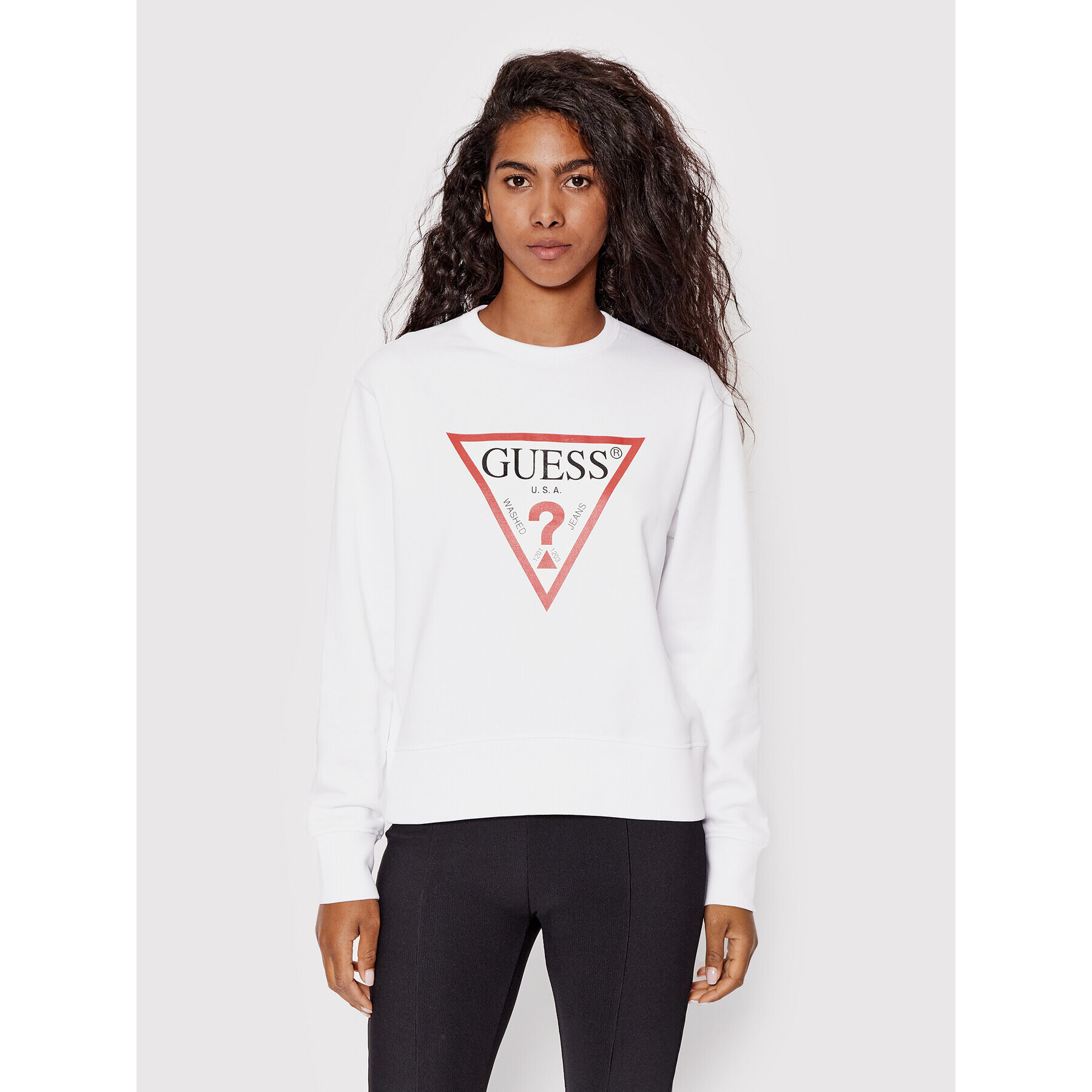 Guess Суитшърт Original W2YQ16 K9ZM1 Бял Regular Fit - Pepit.bg