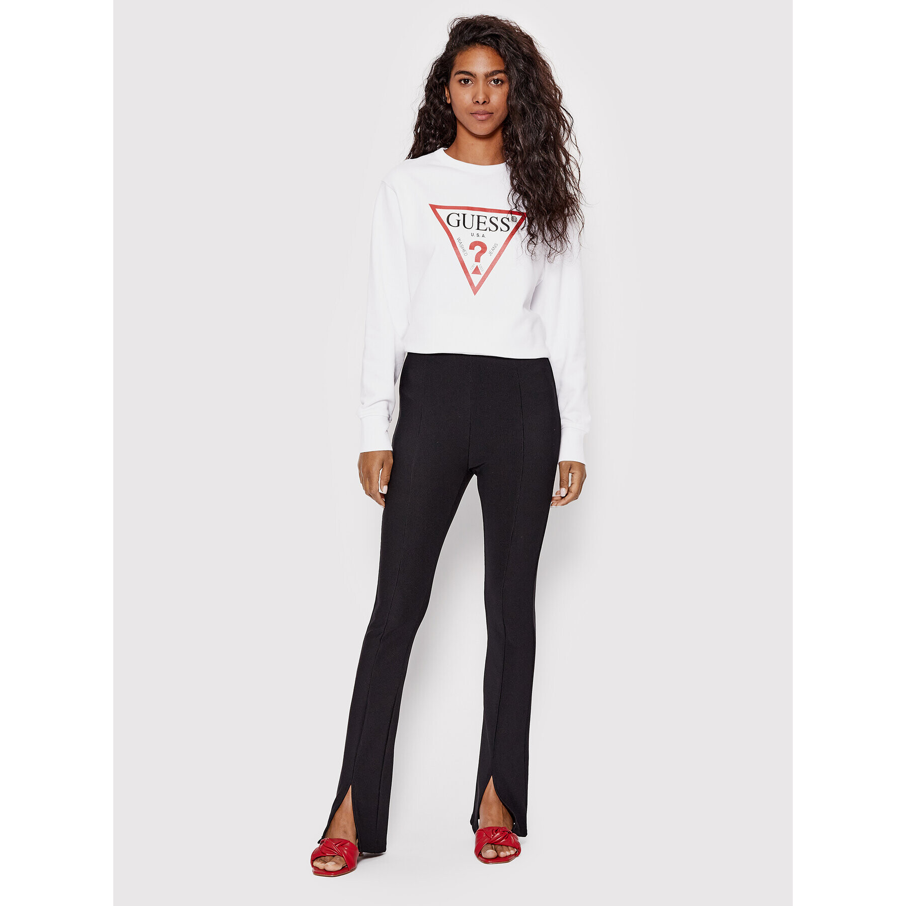 Guess Суитшърт Original W2YQ16 K9ZM1 Бял Regular Fit - Pepit.bg