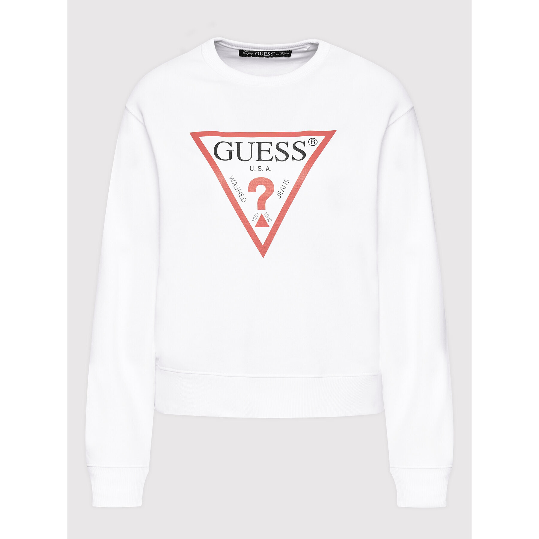 Guess Суитшърт Original W2YQ16 K9ZM1 Бял Regular Fit - Pepit.bg