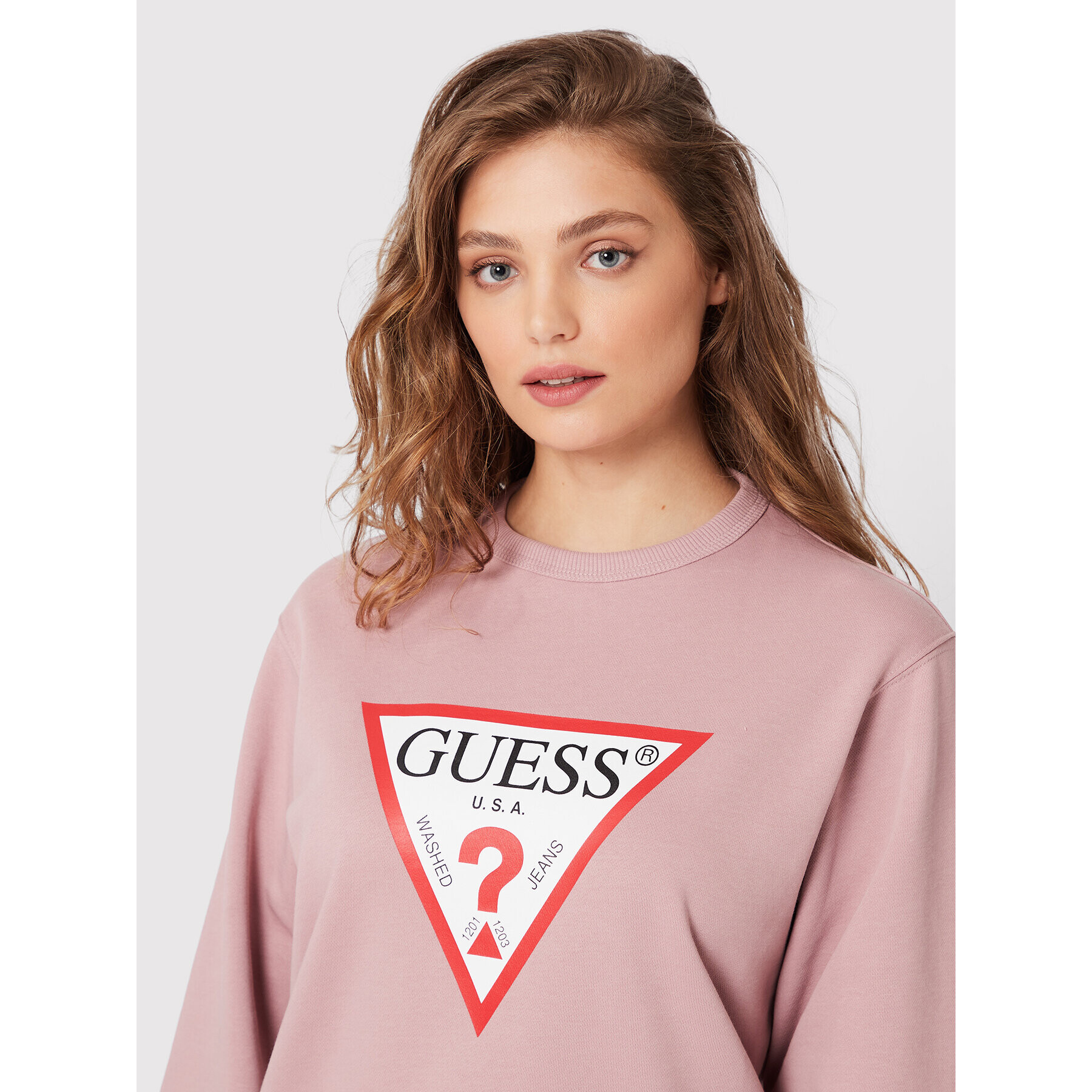 Guess Суитшърт Original W2YQ16 KBA10 Розов Regular Fit - Pepit.bg