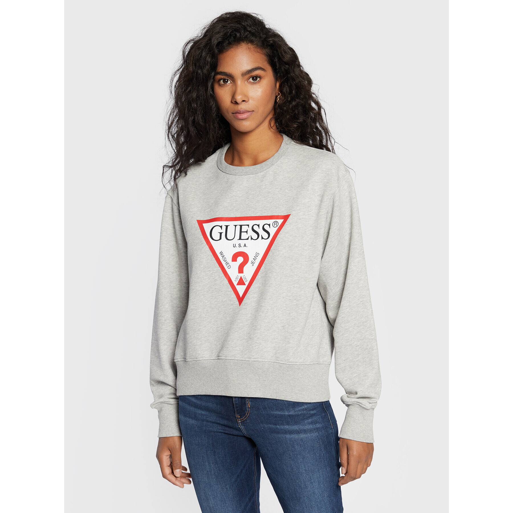 Guess Суитшърт Original W2YQ16 KBA10 Сив Regular Fit - Pepit.bg