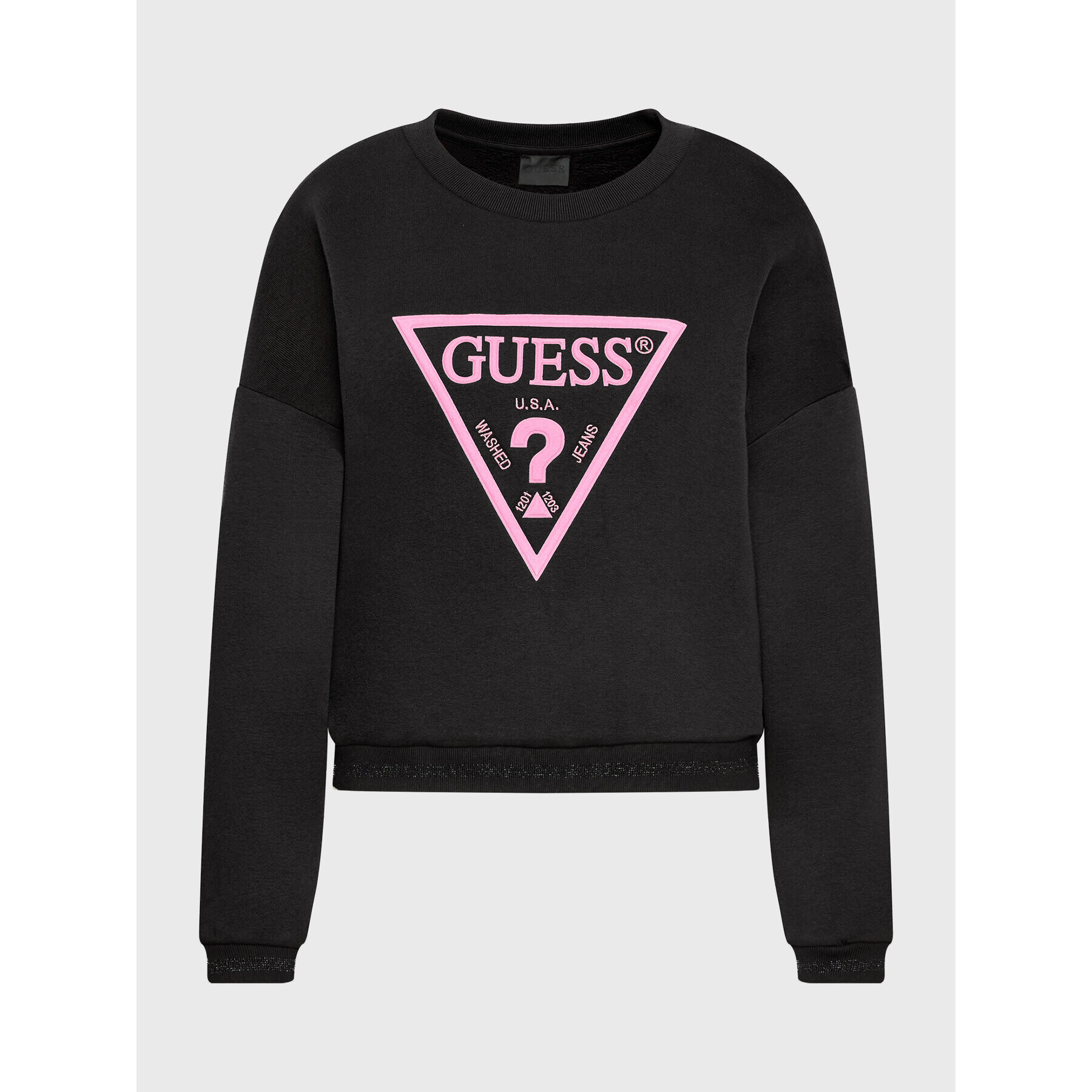 Guess Суитшърт Roxi W2BQ07 K9Z21 Черен Relaxed Fit - Pepit.bg