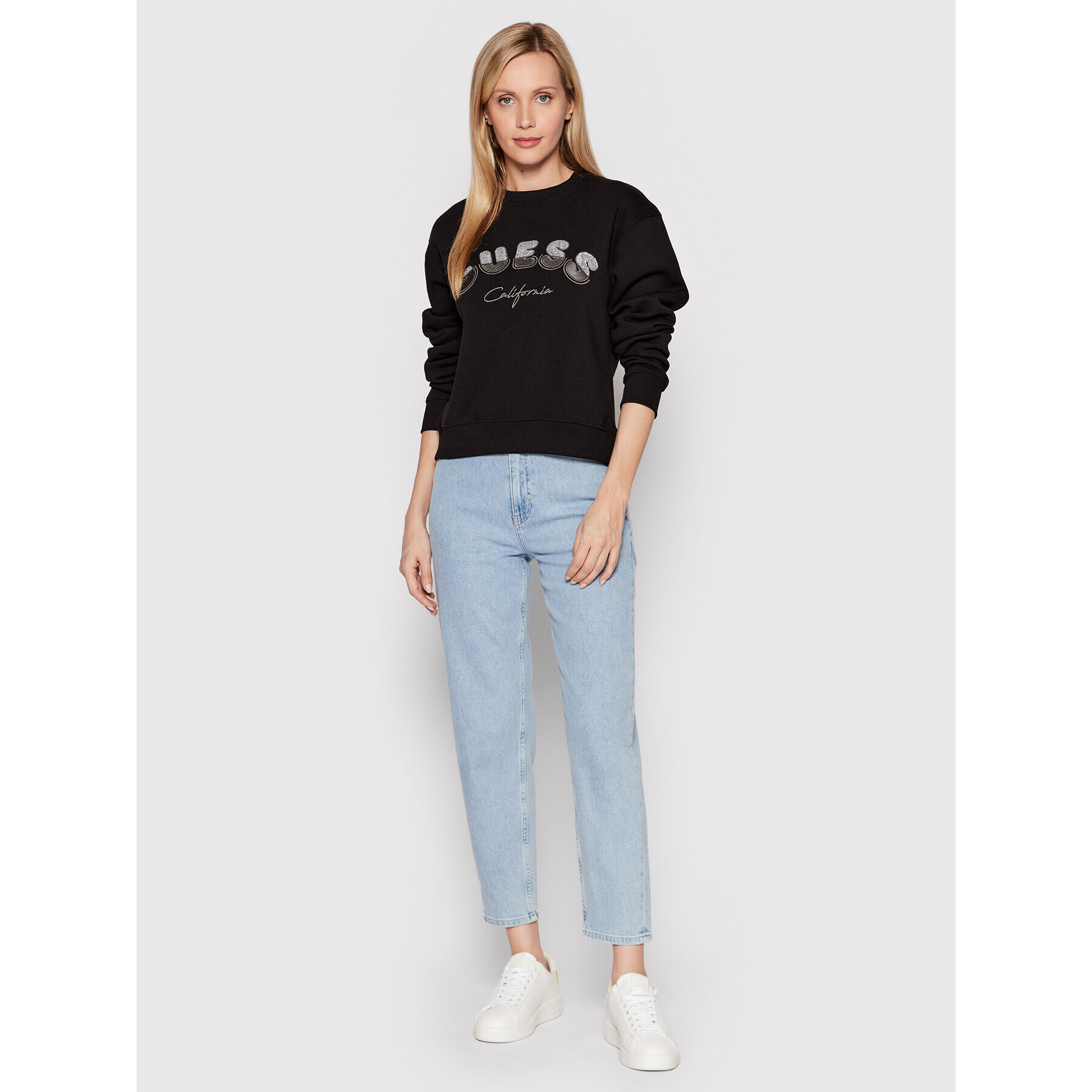 Guess Суитшърт Rutha W2YQ02 K9Z21 Черен Regular Fit - Pepit.bg