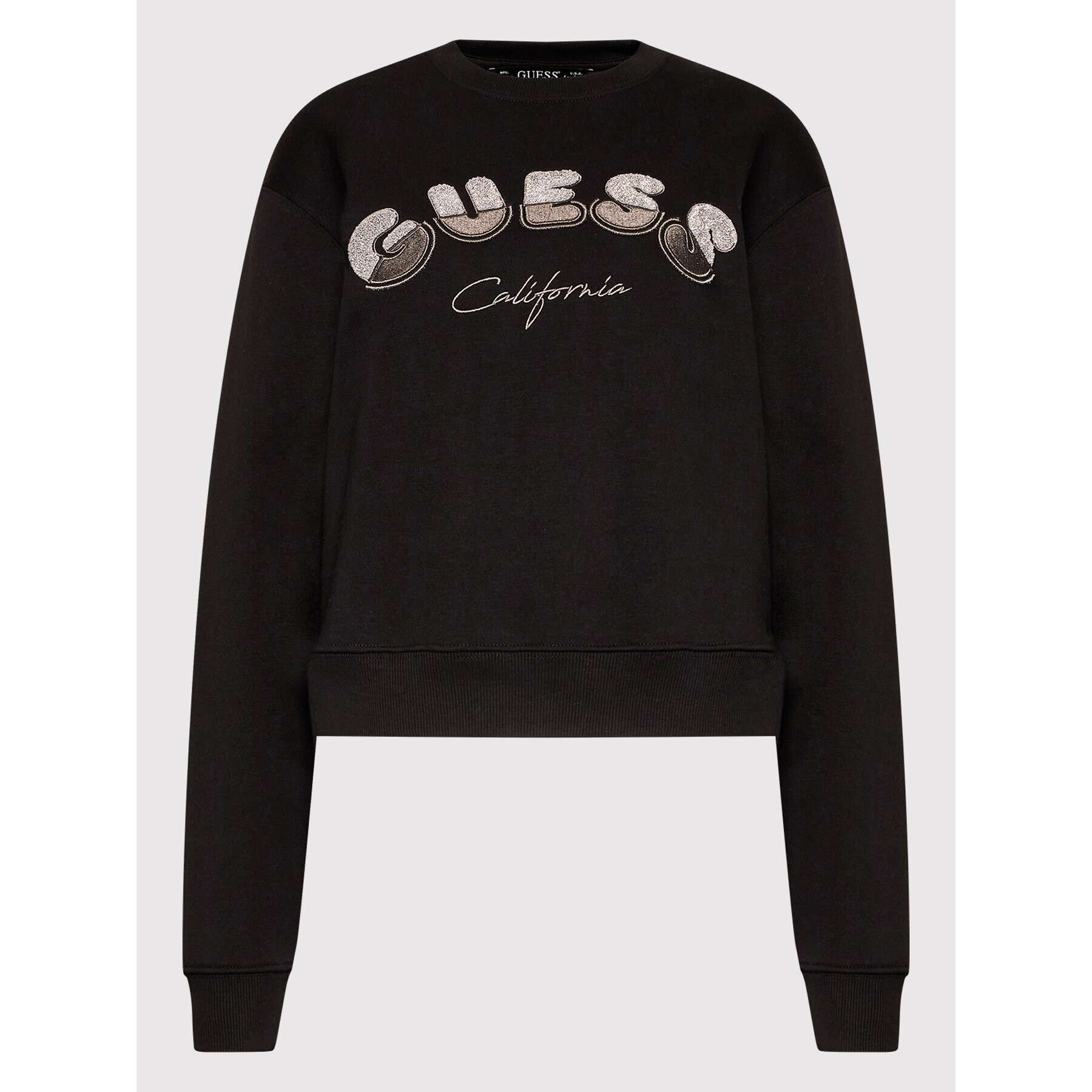 Guess Суитшърт Rutha W2YQ02 K9Z21 Черен Regular Fit - Pepit.bg