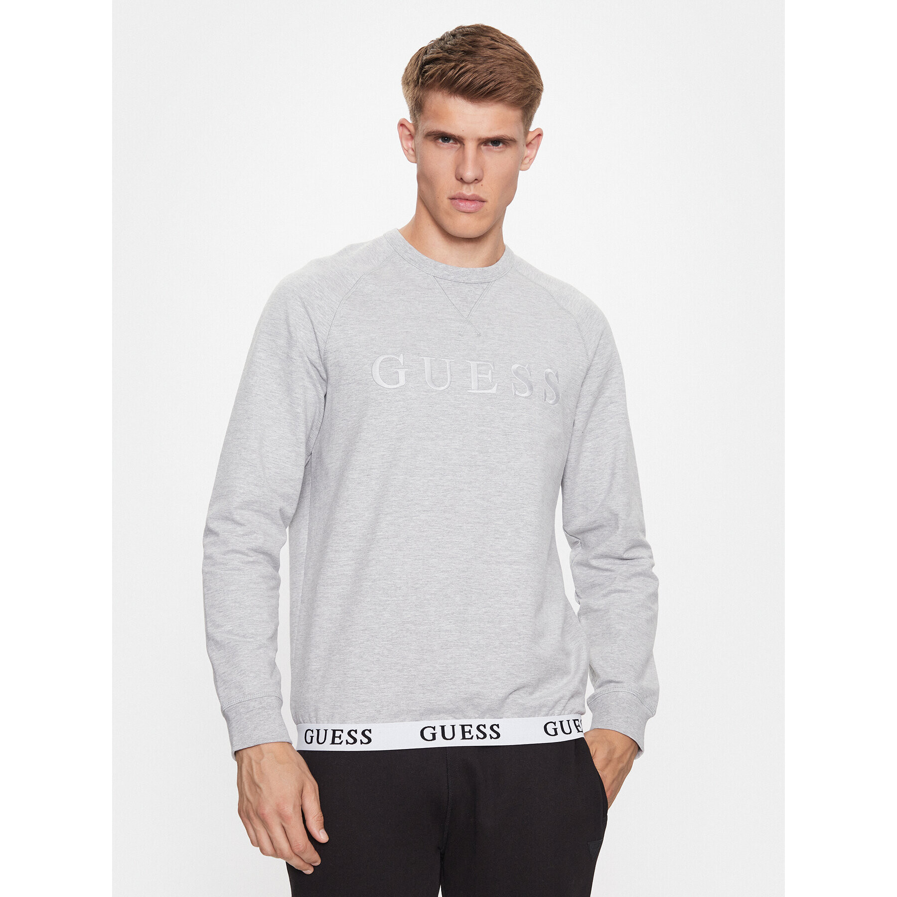 Guess Суитшърт U3YQ01 KBS91 Сив Regular Fit - Pepit.bg