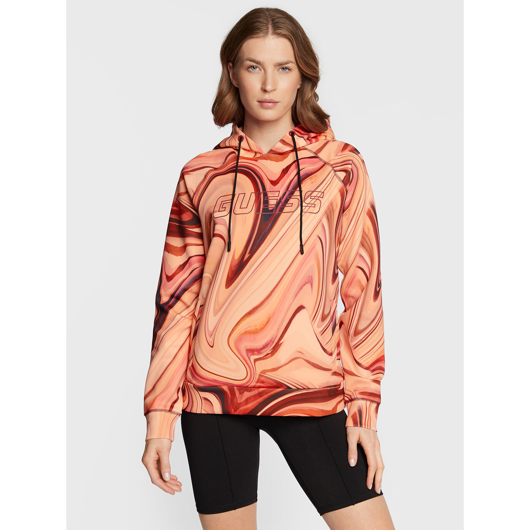 Guess Суитшърт V2BQ00 KBBZ0 Оранжев Regular Fit - Pepit.bg