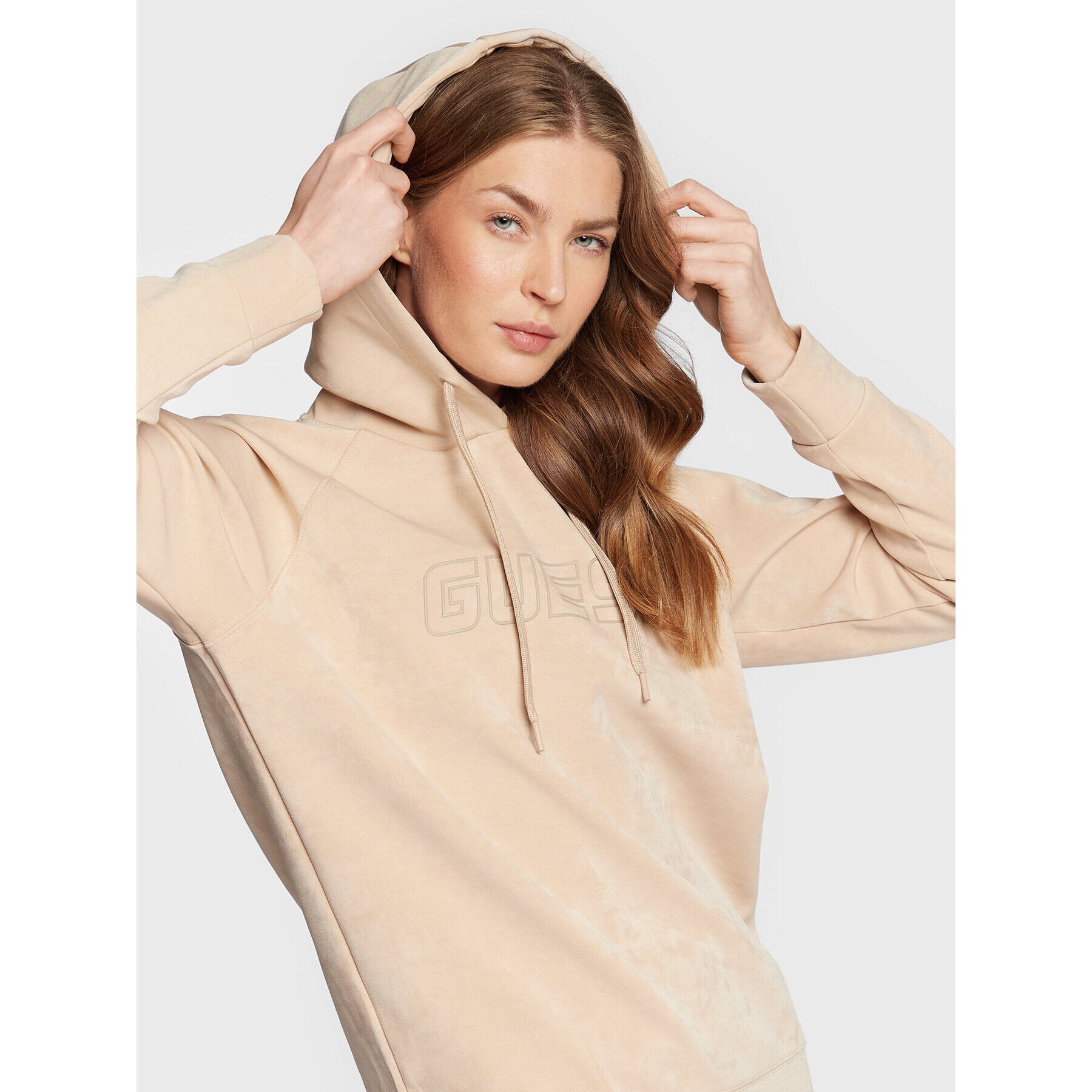 Guess Суитшърт V2BQ01 KBC00 Бежов Regular Fit - Pepit.bg
